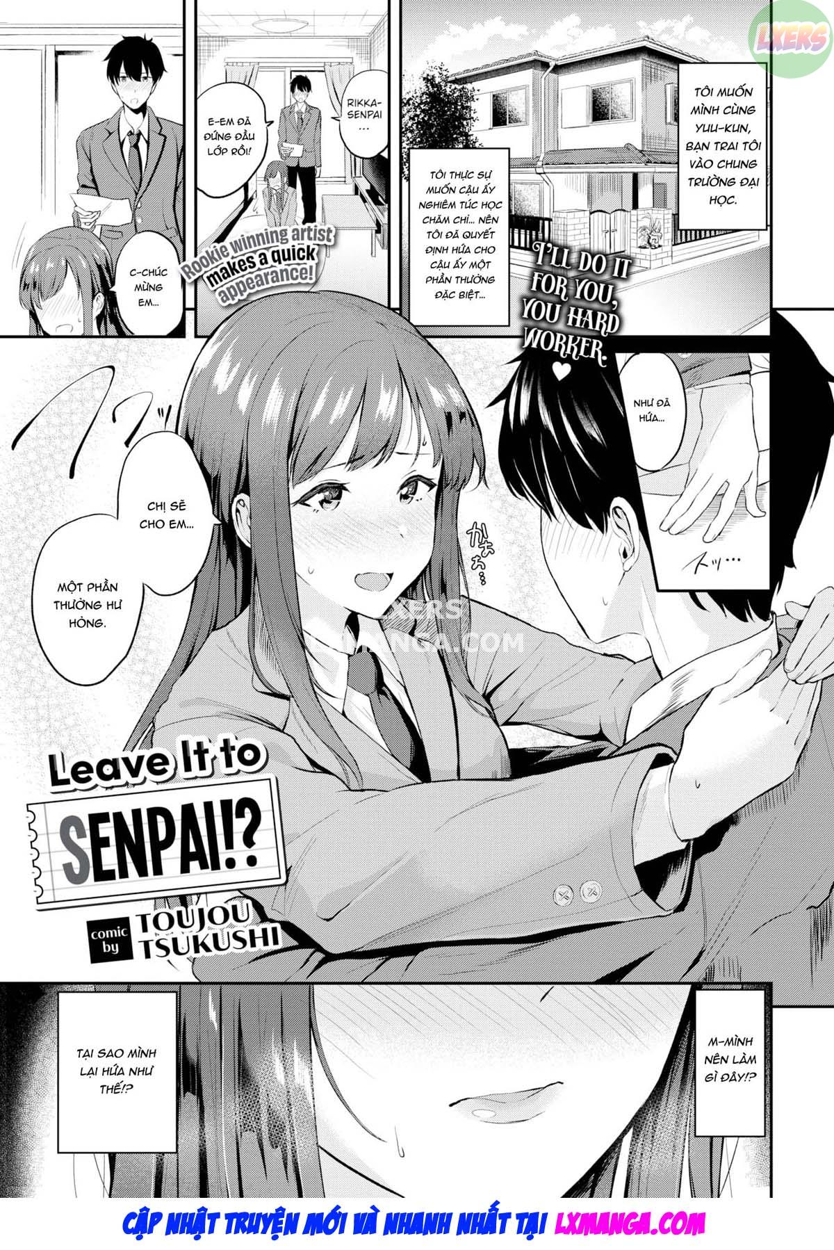 Đọc truyện hentai Senpai ni Omakase...!? - Oneshot