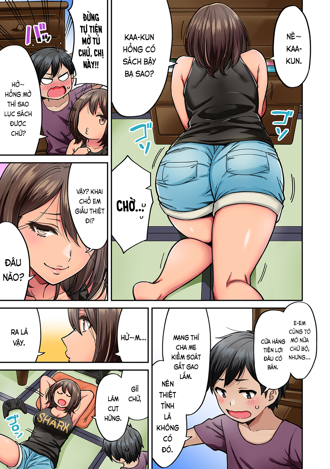 Đọc truyện hentai Người chị tôi thầm mến trở về trong bộ dạng gái lai Tây - Ch. 2