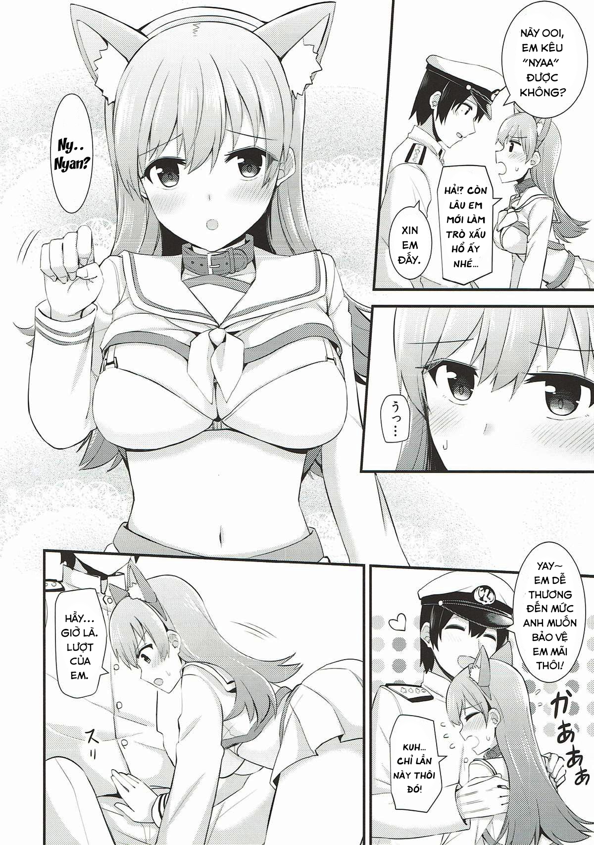 Đọc truyện hentai Ooi! Đeo tai mèo lên đi! (Kantai Collection -KanColle-) - Oneshot