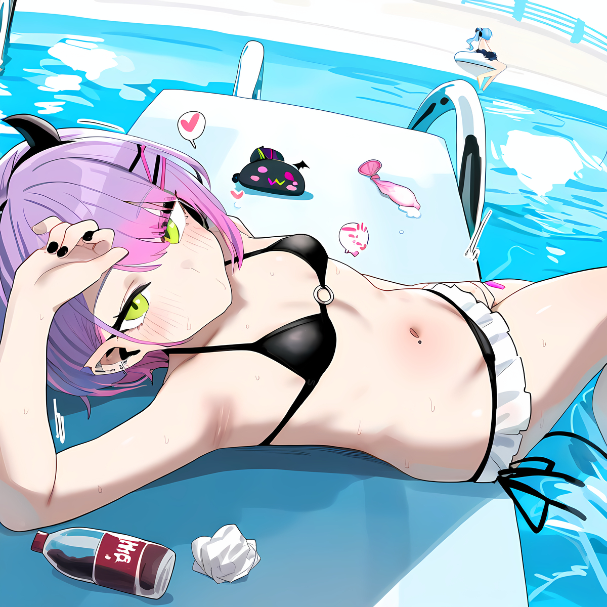 Đọc truyện hentai Tuyển tập Albums Art hentai - Chap 348 - Suisei bring towa at the pool
