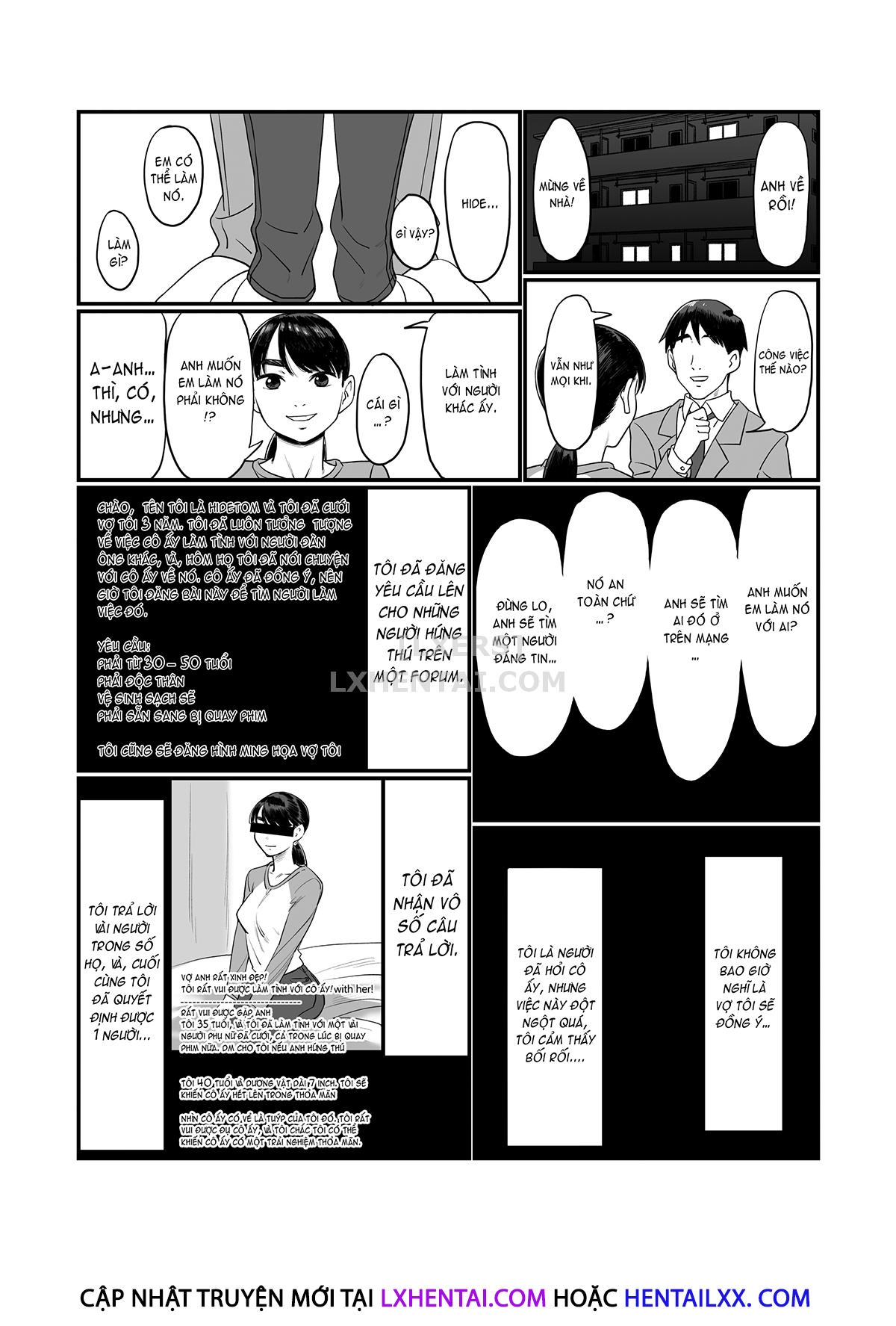 Đọc truyện hentai Tsuma O Dakaseru Otto-Tachi - Oneshot - Không che