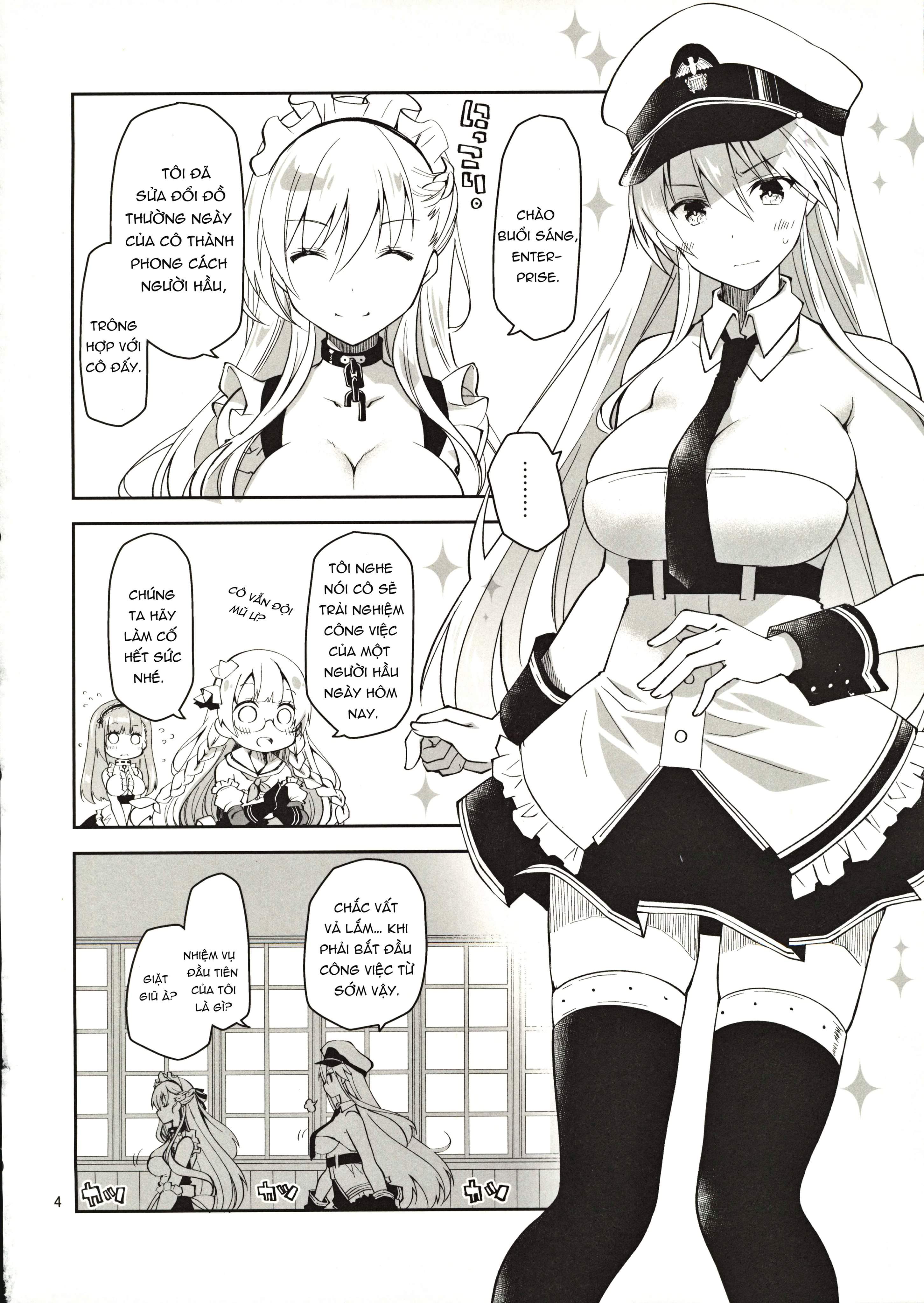 Đọc truyện hentai Nàng Hầu Enterprise ( Azur Lane ) - Oneshot