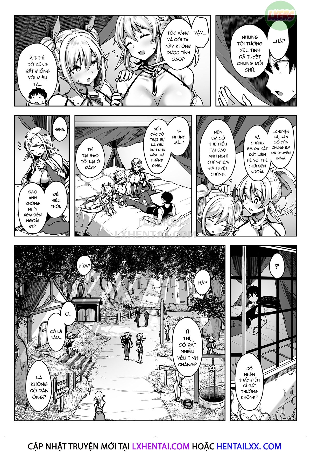 Đọc truyện hentai Elf Harem - Oneshot