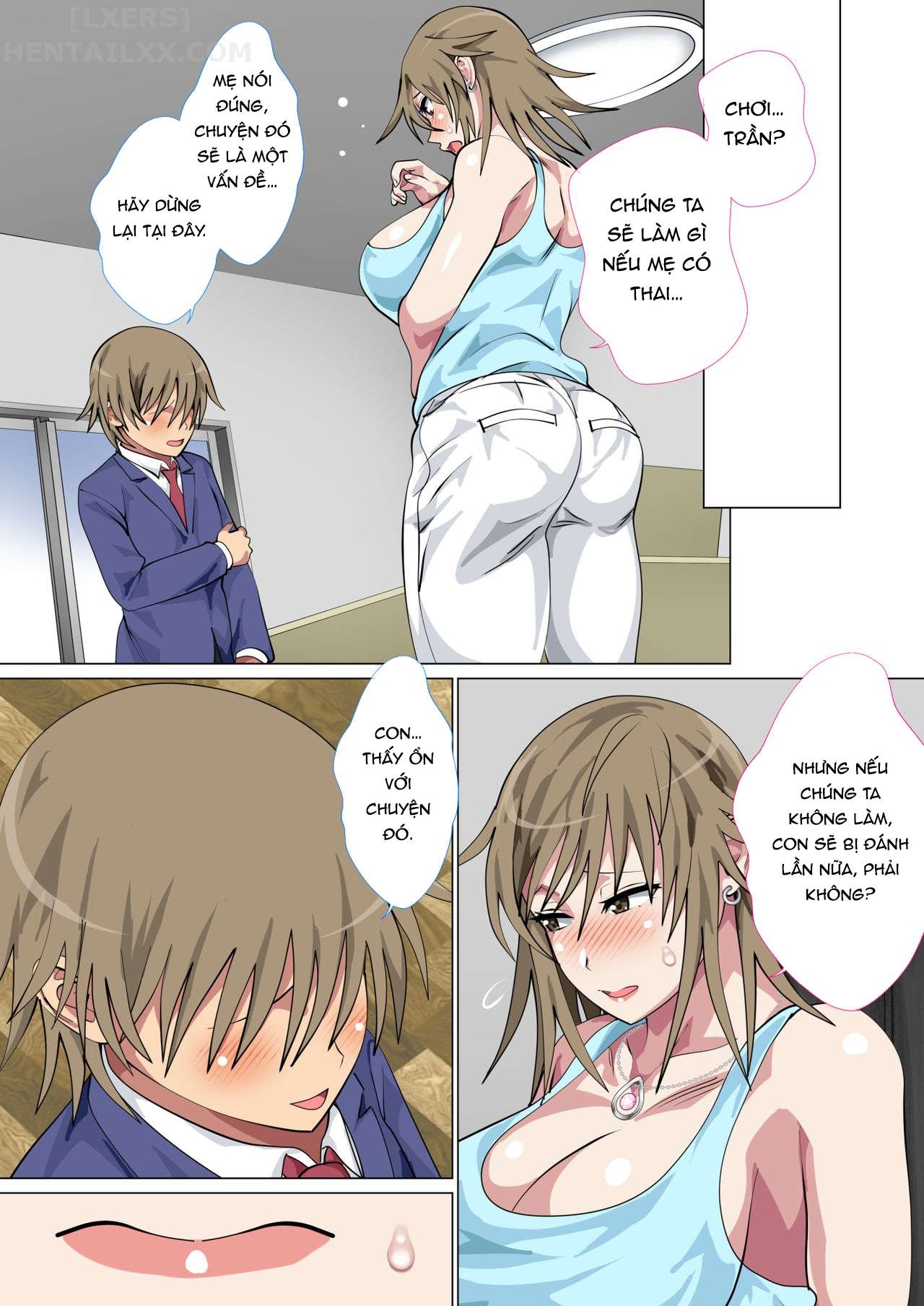 Đọc truyện hentai Ijimerarekko no Hahaoya ga Hamedori suru Batsu Game ni Makikomareta Kekka - Chap 3