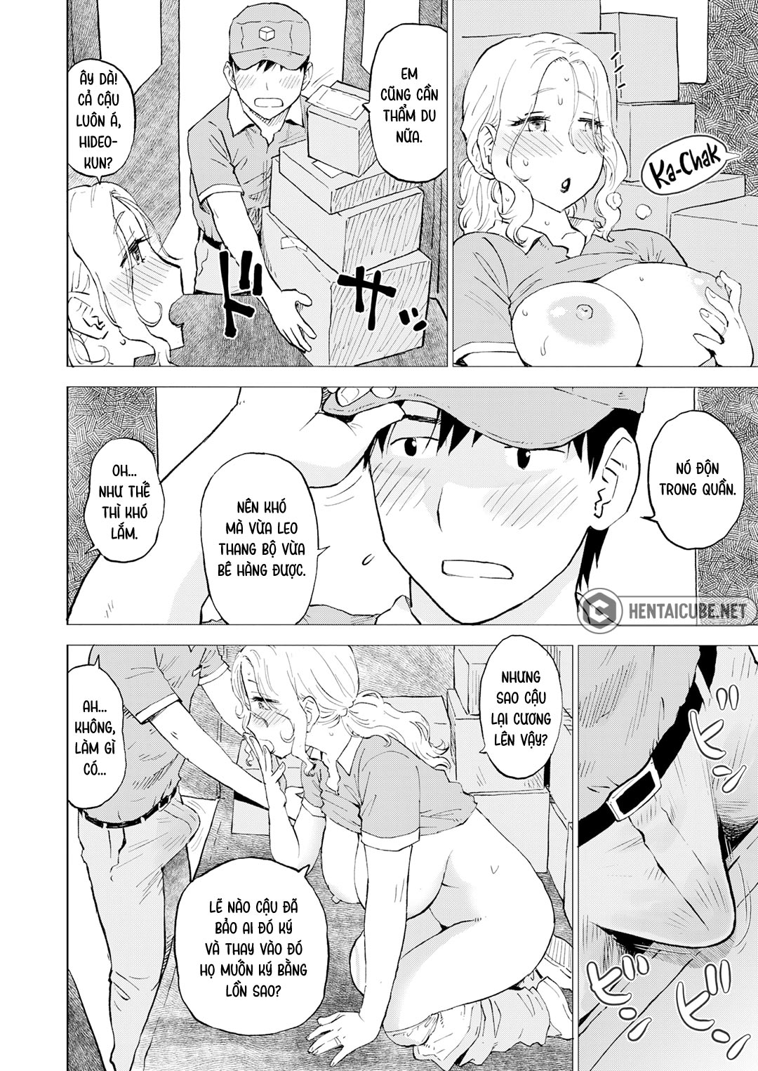 Đọc truyện hentai Phía sau xe giao hàng - Oneshot