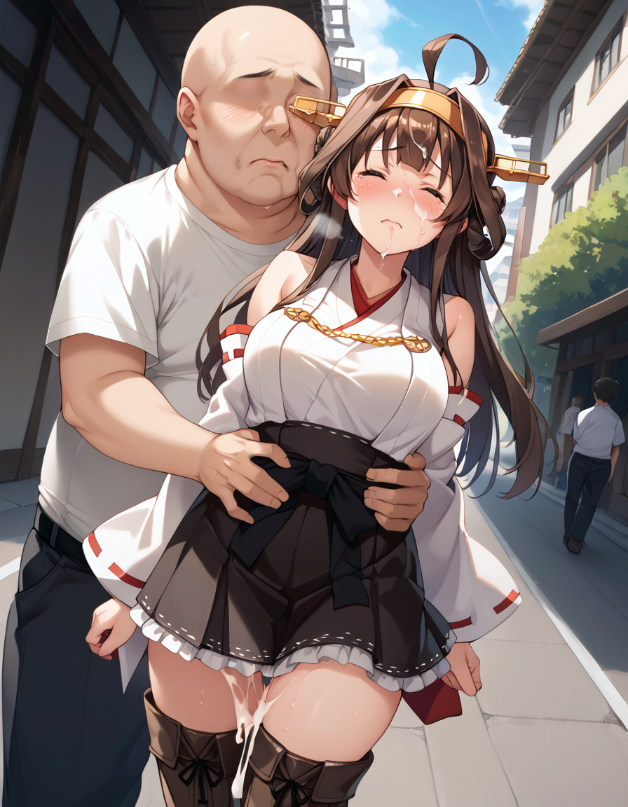 Đọc truyện hentai Tuyển tập Albums Art hentai - Chap 381 - [Paid Request] Kongou and the Exposure Forced Man