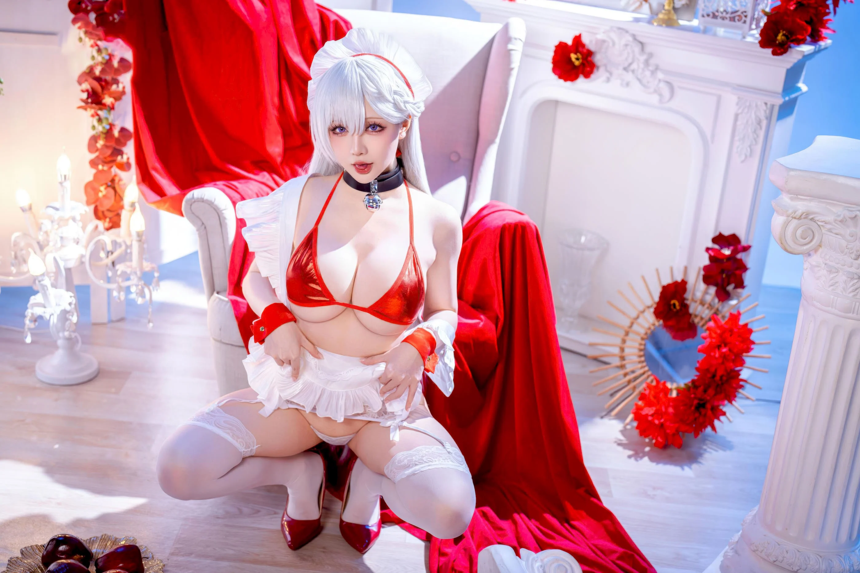 Đọc truyện hentai Tuyển tập Albums siêu phẩm Cosplay - Chap 1434 - Starry Night - (First Half) Azur Lane Belfast
