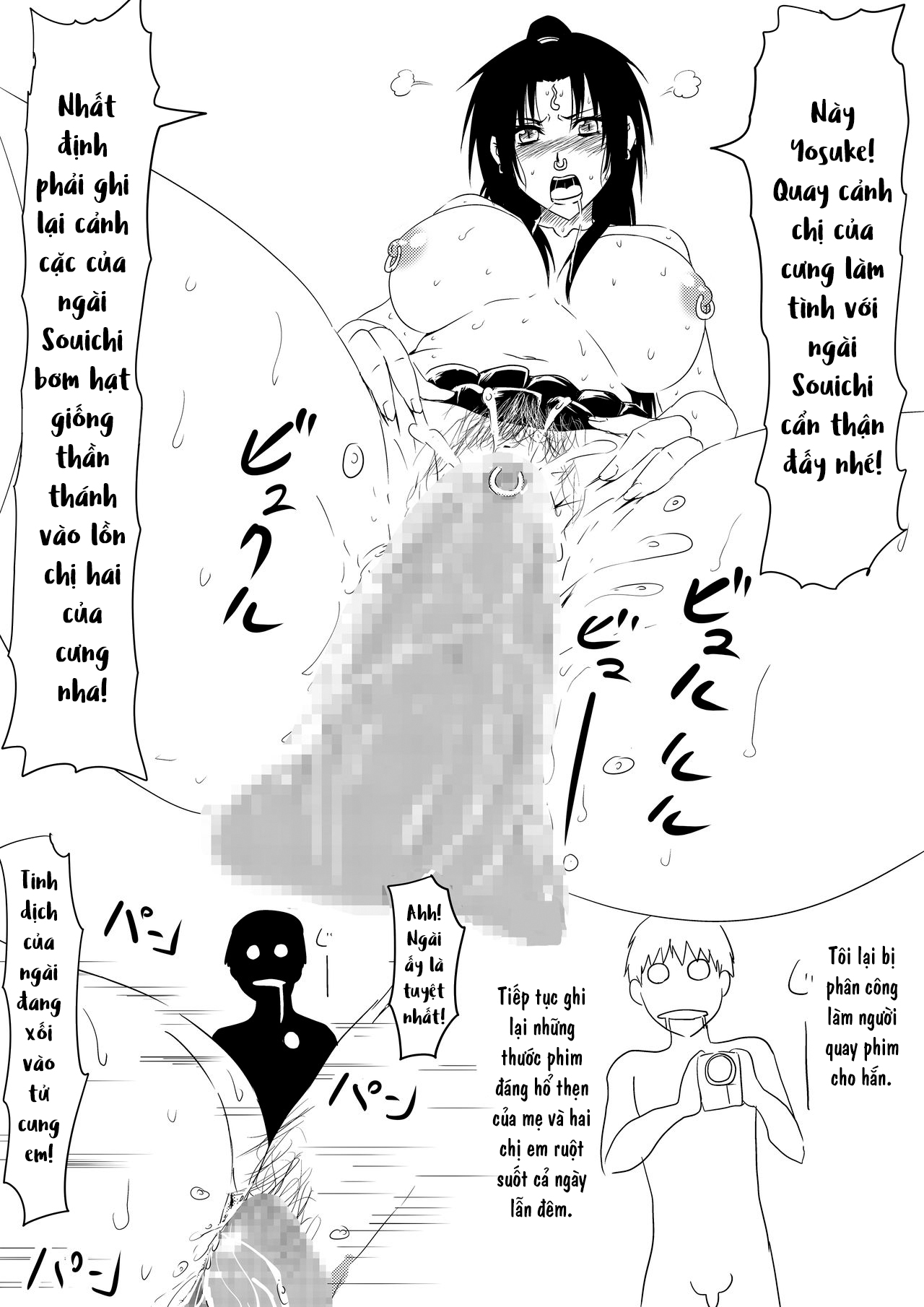 Đọc truyện hentai Thiếu niên và con cặc thần thánh mê hoặc chị em - Chap 3 - hết phần 2