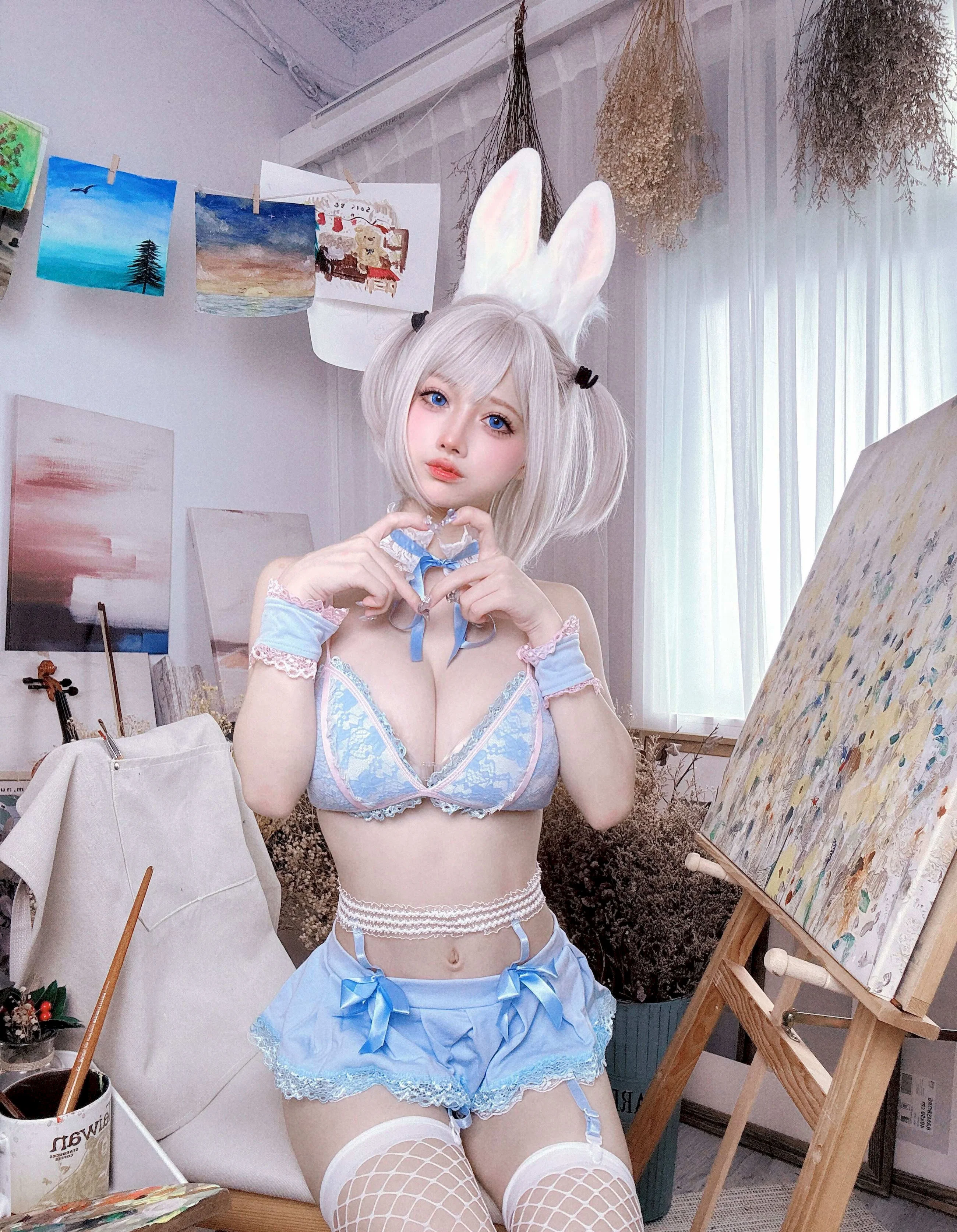Đọc truyện hentai Tuyển tập Albums siêu phẩm Cosplay - Chap 1357 - Okita Rinka - White Rabbit