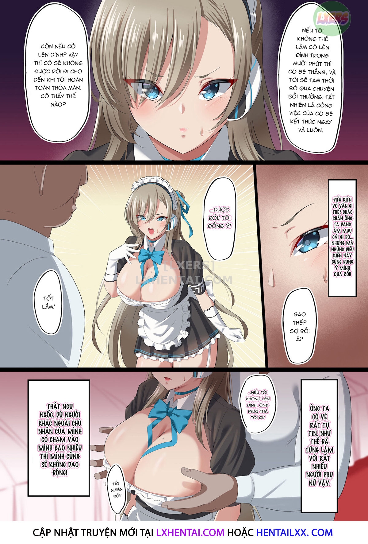 Đọc truyện hentai My Girlfriend Was Turned Into A Sex Maid For My Creepy Boss - Oneshot