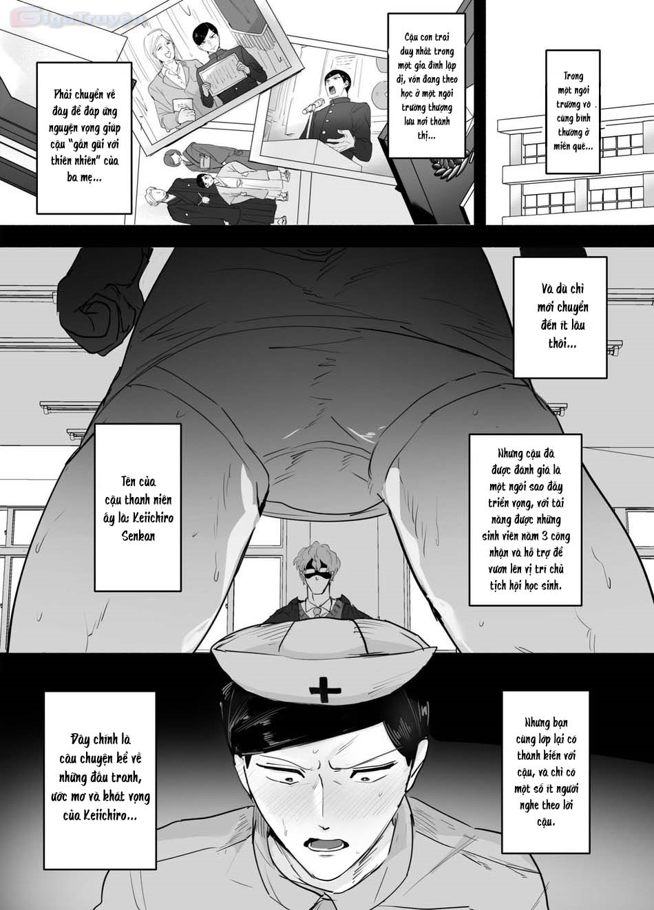 Đọc truyện hentai Cosplay y tá nóng bỏng cùng giáo viên biến thái trong phòng Hội Học sinh - Chap 1