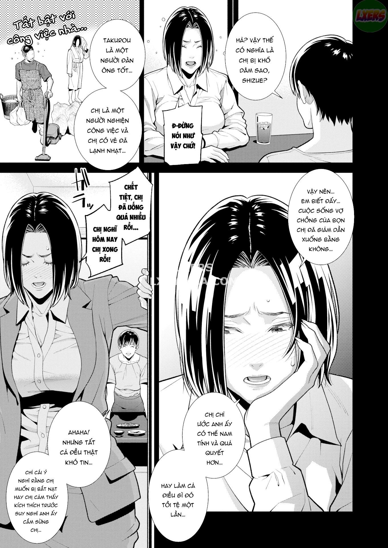 Đọc truyện hentai Cấp dưới được vợ đưa về nhà hóa ra lại là bạn gái cũ - Chap 2 ~Turn Shizue~ | END