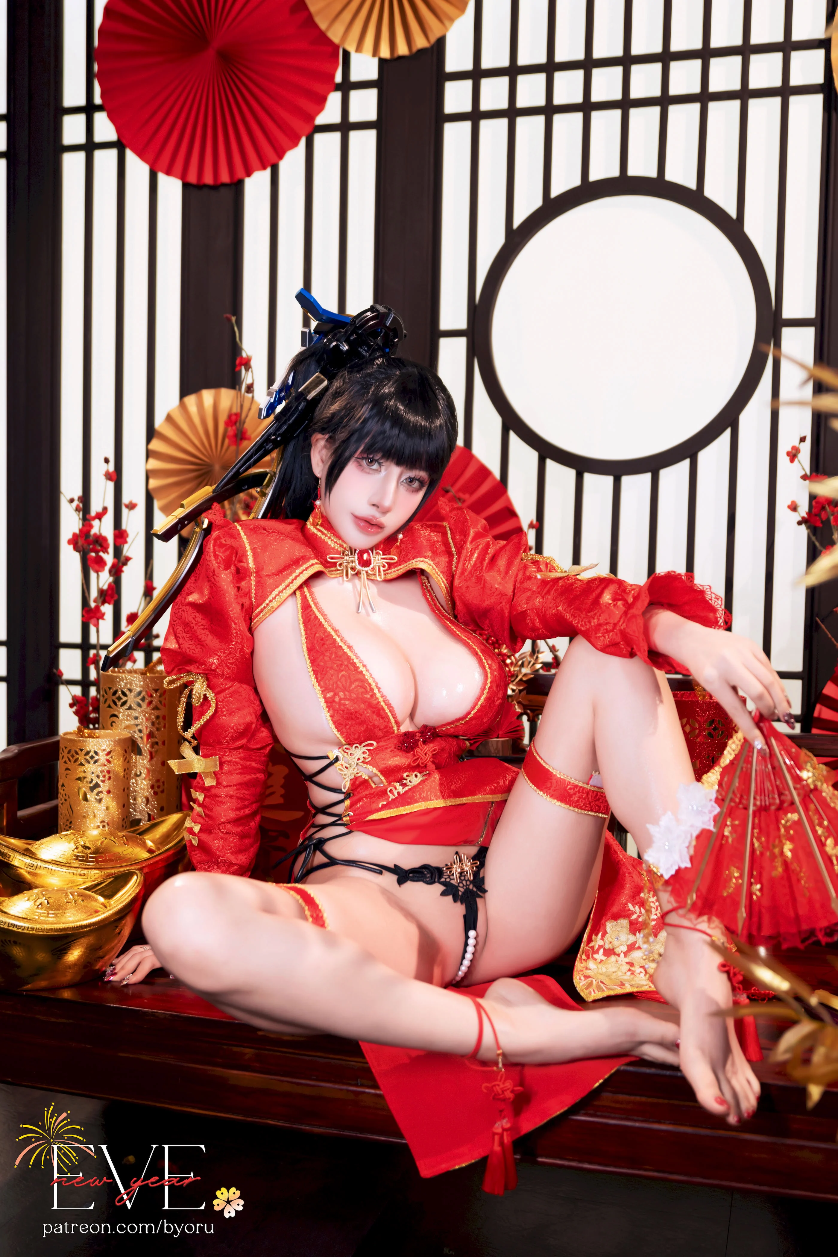 Đọc truyện hentai Tuyển tập Albums siêu phẩm Cosplay - Chap 1391 - Byoru - Eve New Year Qipao