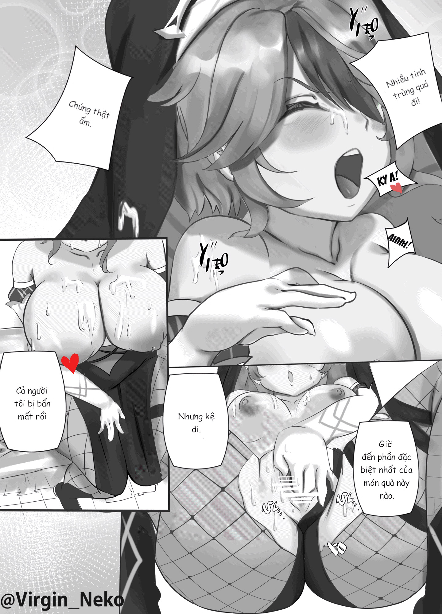 Đọc truyện hentai Món quà sinh nhật của Rosaria (Genshin Impact) - Oneshot