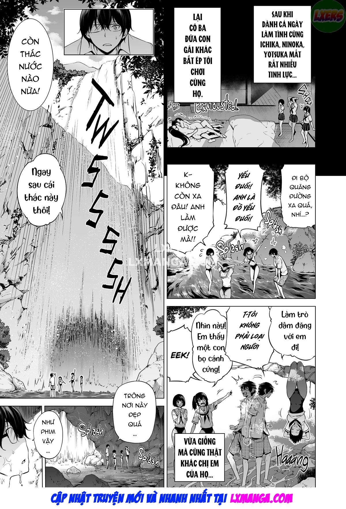 Đọc truyện hentai Nanaka no Rakuen ~Inaka no Gakkou de Bishoujo Harem - Chap 6: The Little Sisters Secret Base