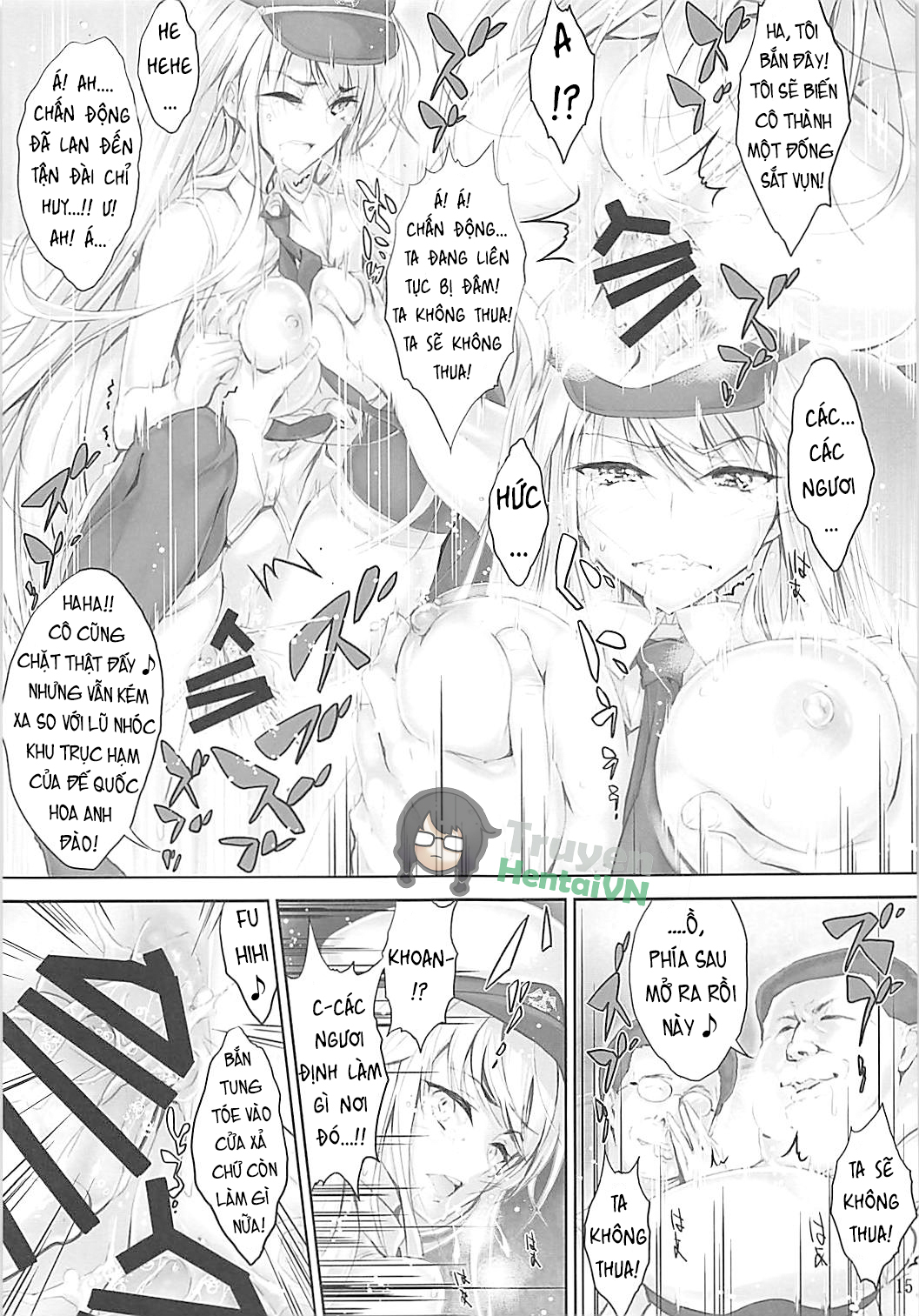 Đọc truyện hentai Saikyou Kuubo no Enpri-sama mo Gisou o Hazuseba Chuunen Yamatohou no Hyoutekikan - Oneshot