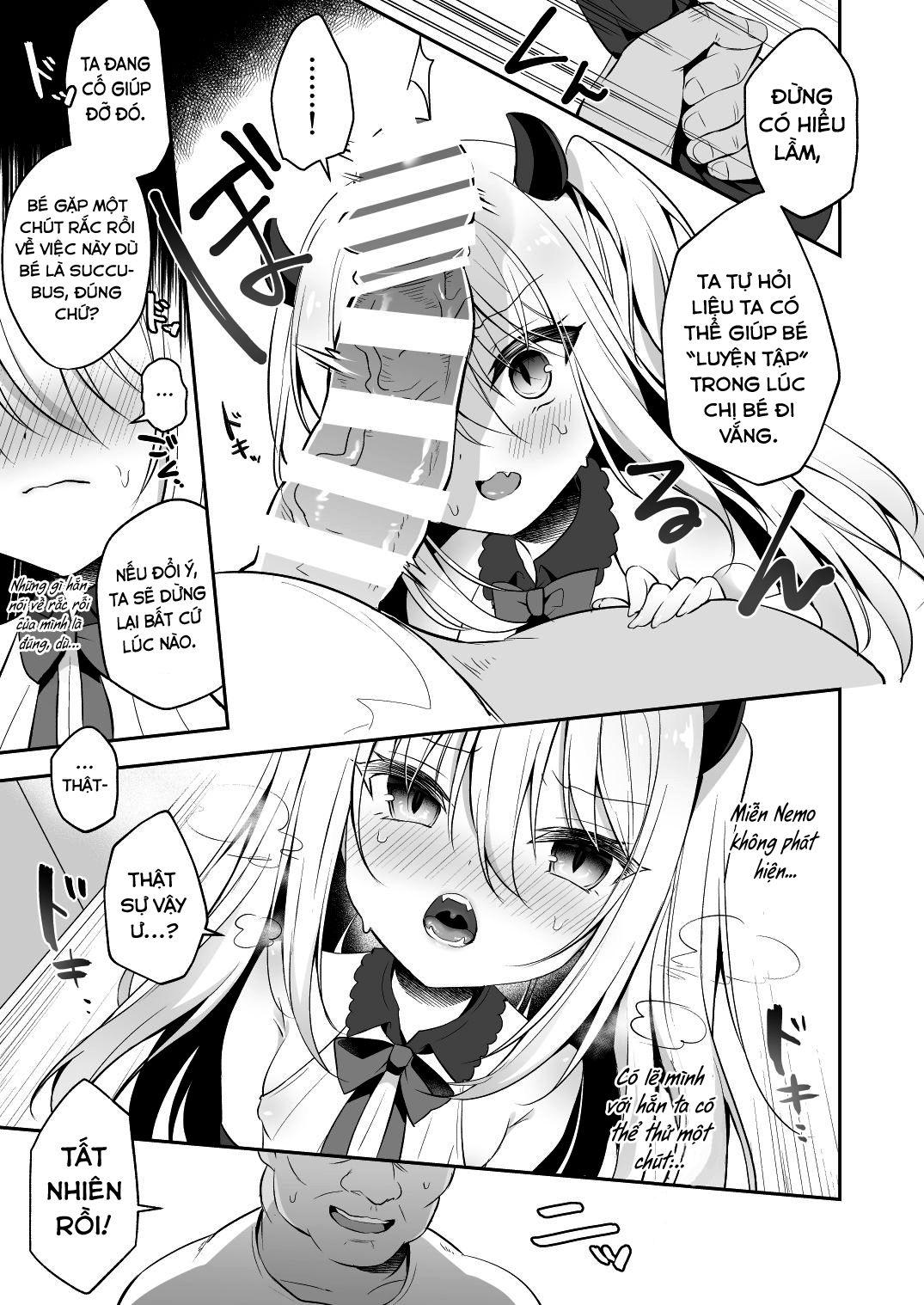 Đọc truyện hentai Huấn luyện bé Succubus ngây thơ thành người nhớn. - Oneshot