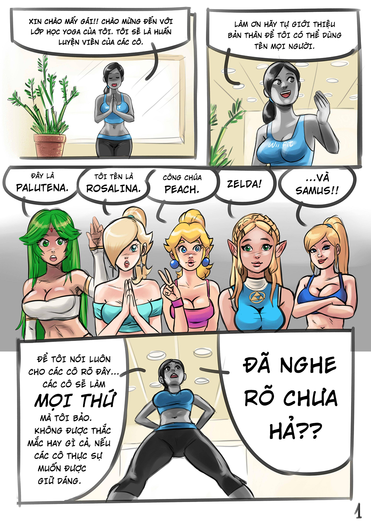 Đọc truyện hentai Lớp học yoga của các nhân vật game Wii - Oneshot