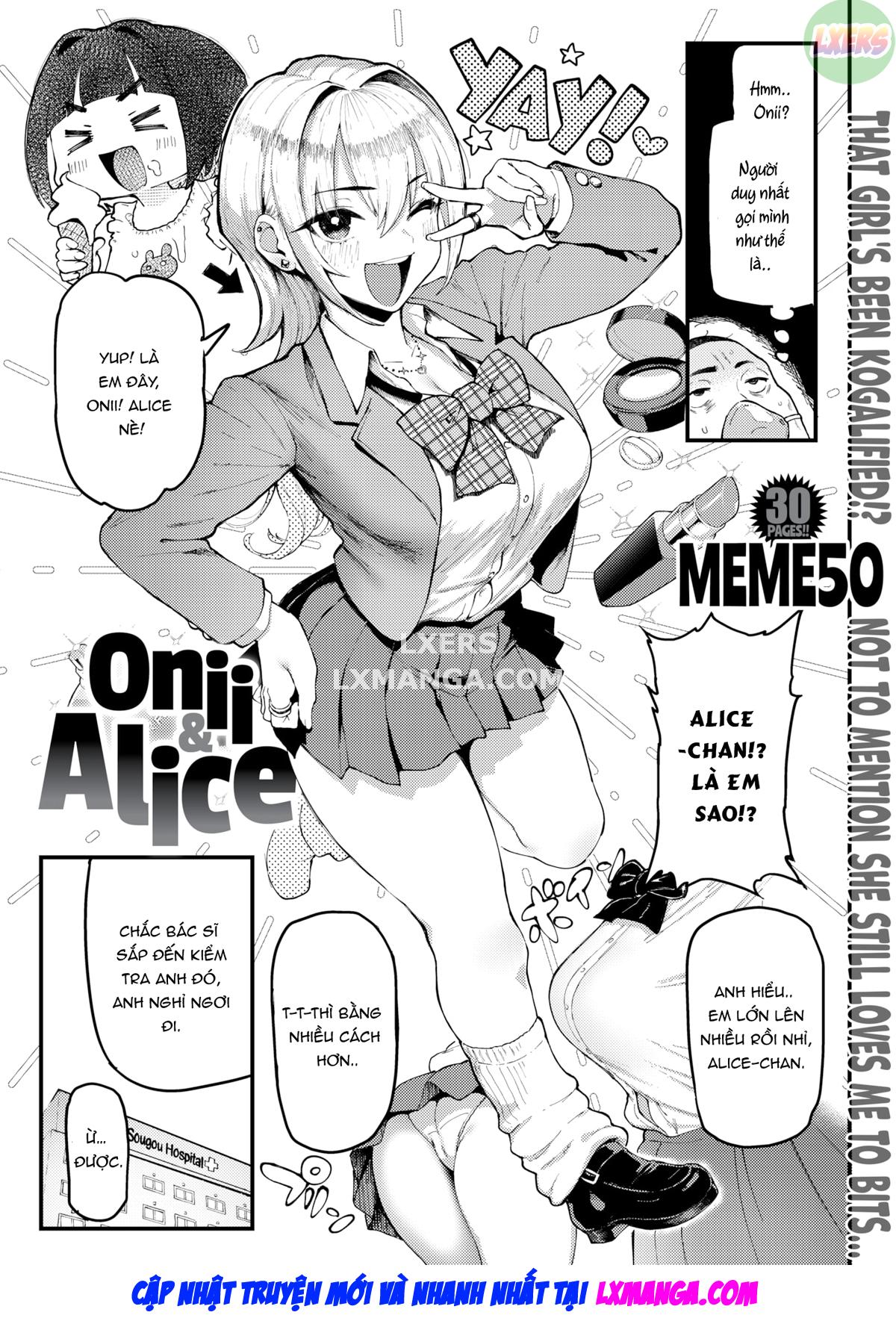 Đọc truyện hentai Onii to Alice - Oneshot