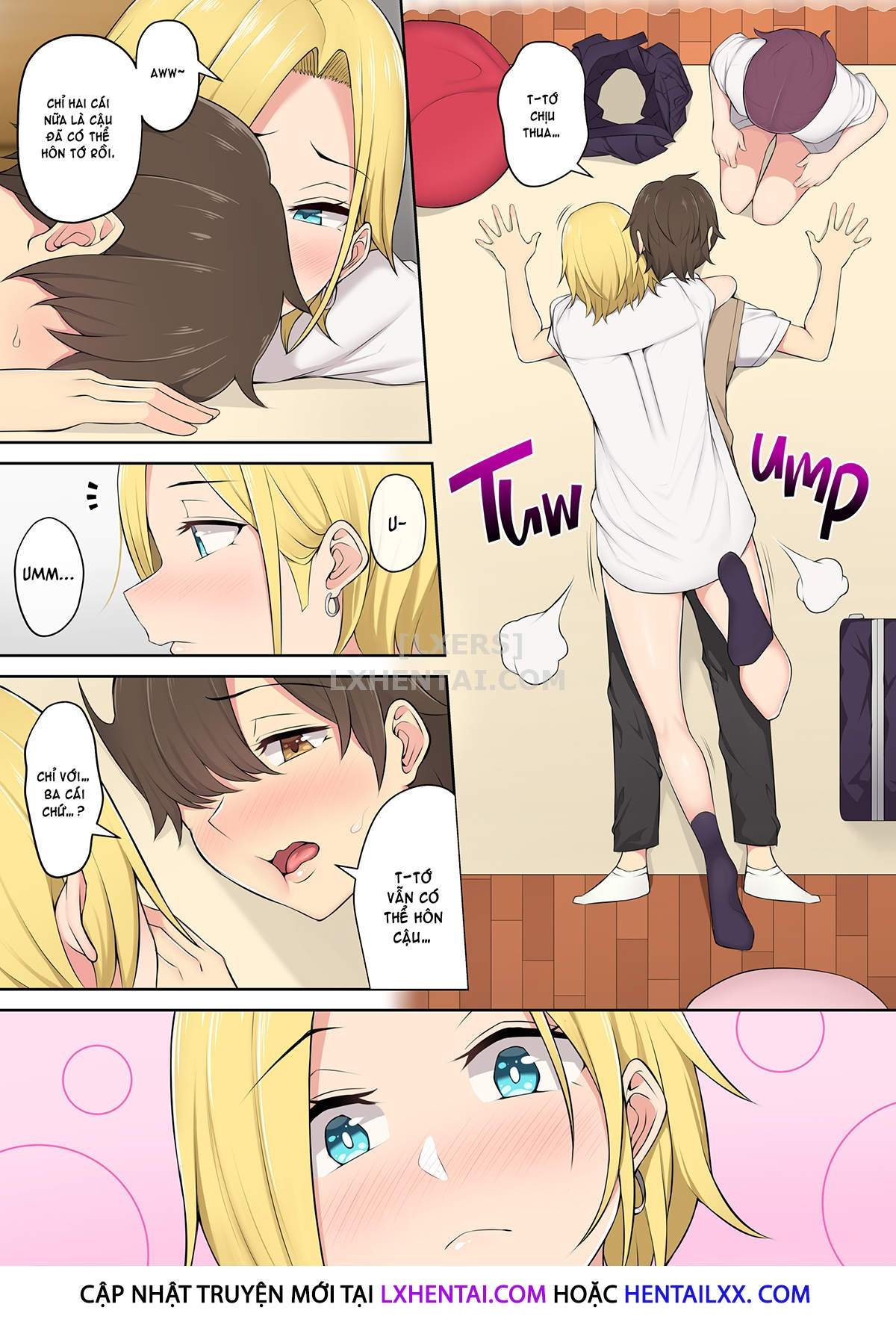 Đọc truyện hentai Imaizumi đưa cả bầy Gyaru về nhà mình - Chap 2