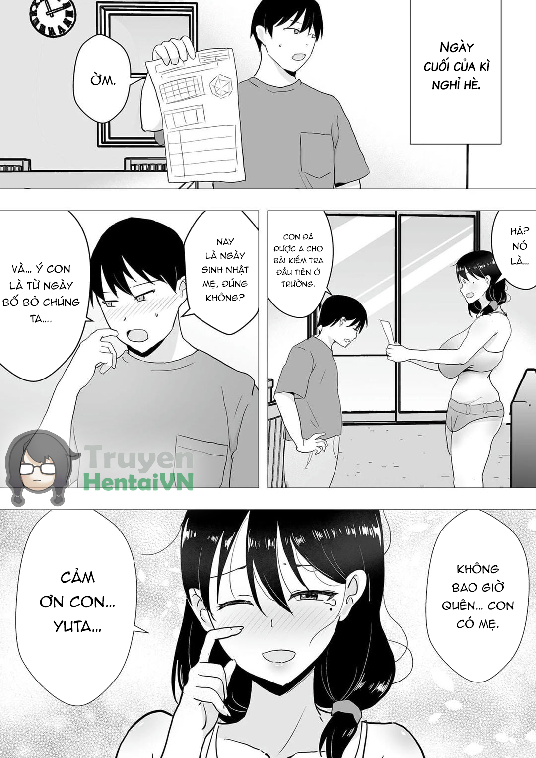 Đọc truyện hentai TomoKano Kaa-chan~ Daisuki na Ore no Hahaoya wa Aho na Shinyuu no Kanojo~ - Chap 2