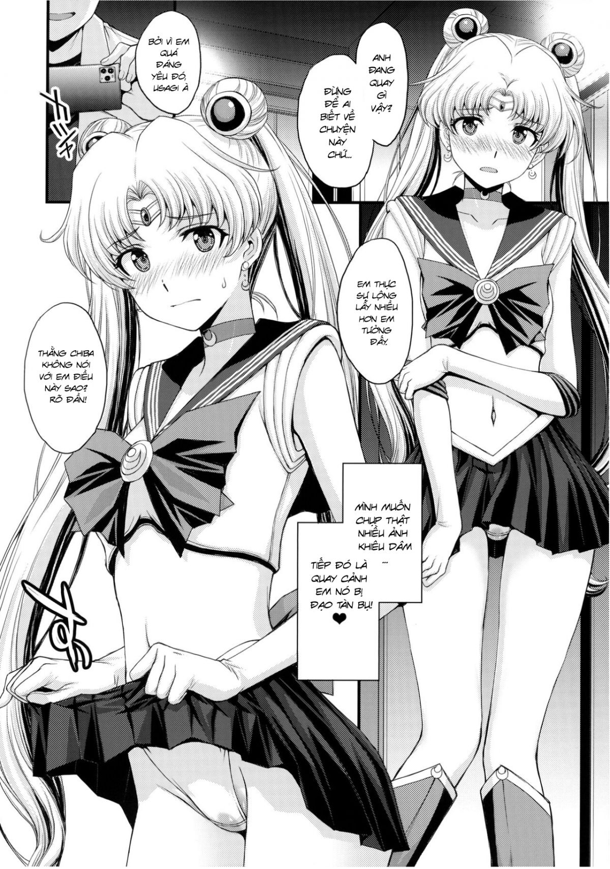 Đọc truyện hentai Usagi no Junjou! Chin Make Bishoujo Senshi! - Đạo tàn bụ âyy (●♡∀♡)