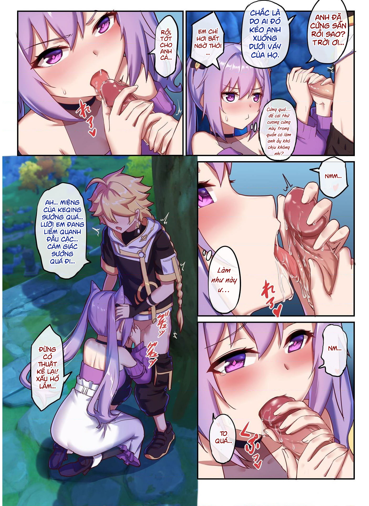 Đọc truyện hentai Keqing hẹn hò với Nhà Lữ Hành - Oneshot