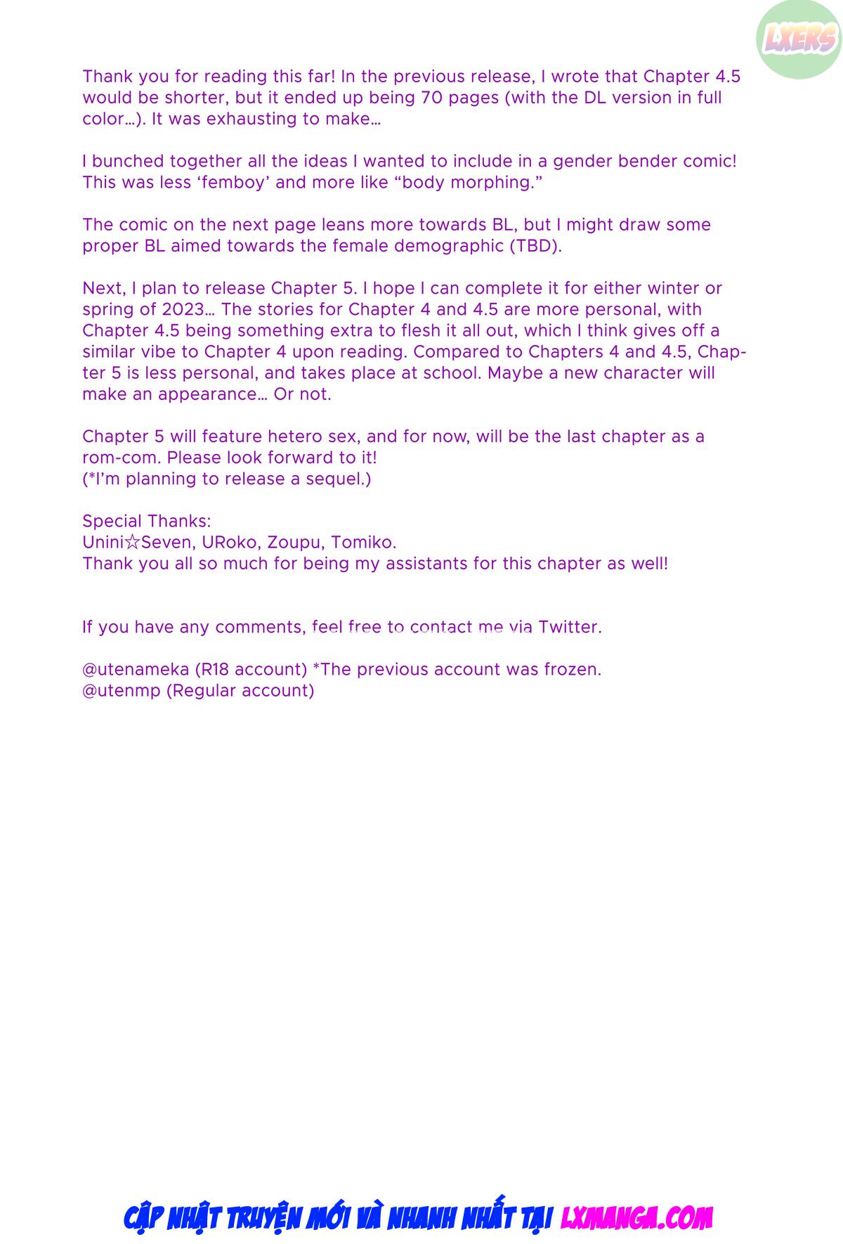 Đọc truyện hentai Sự thâm nhập của tôi là hiến pháp bổ sung giới tính TS - Chap 4.5