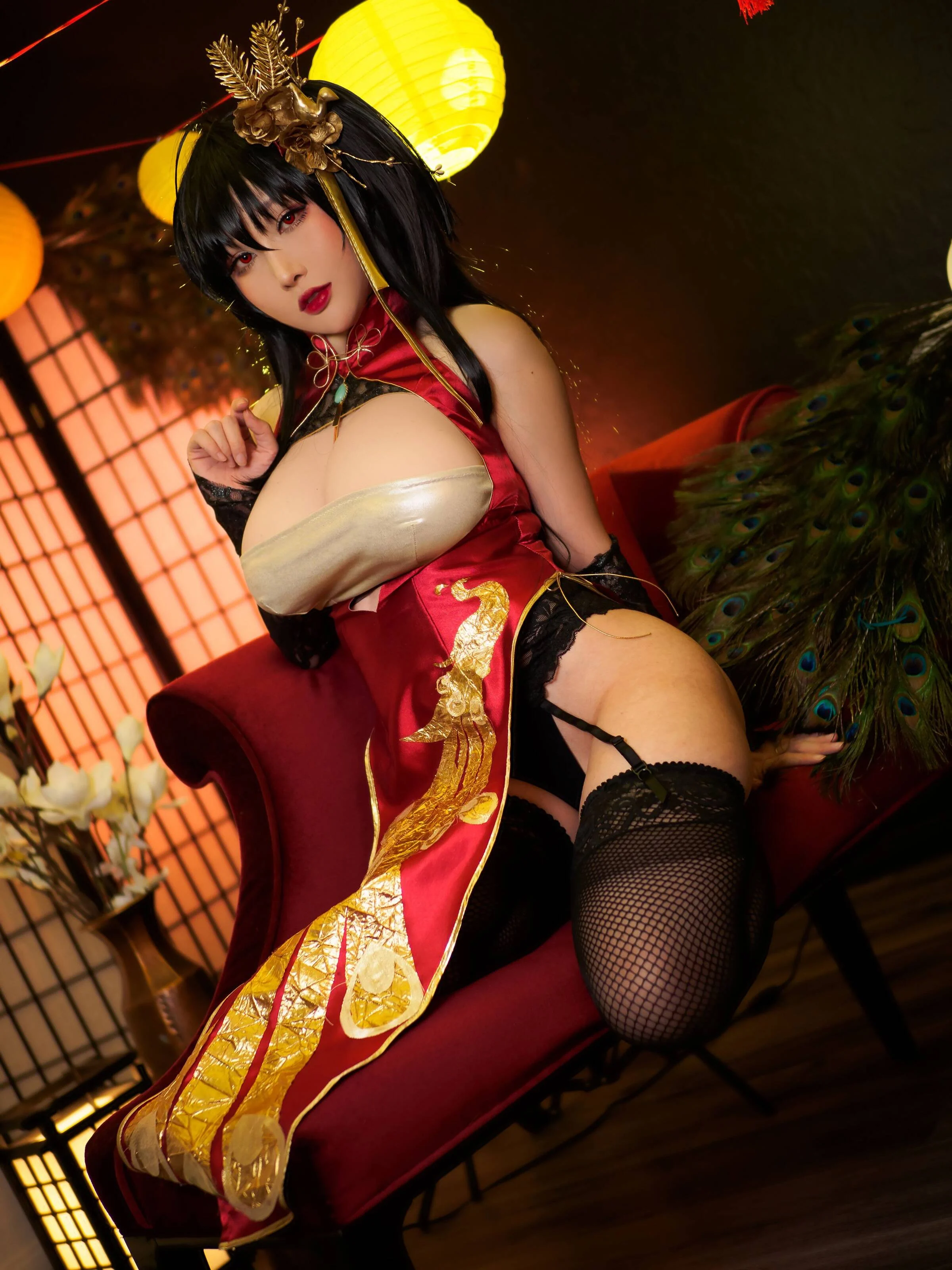 Đọc truyện hentai Tuyển tập Albums siêu phẩm Cosplay - Chap 605 - Rinnie Riot – Taihou Qipao
