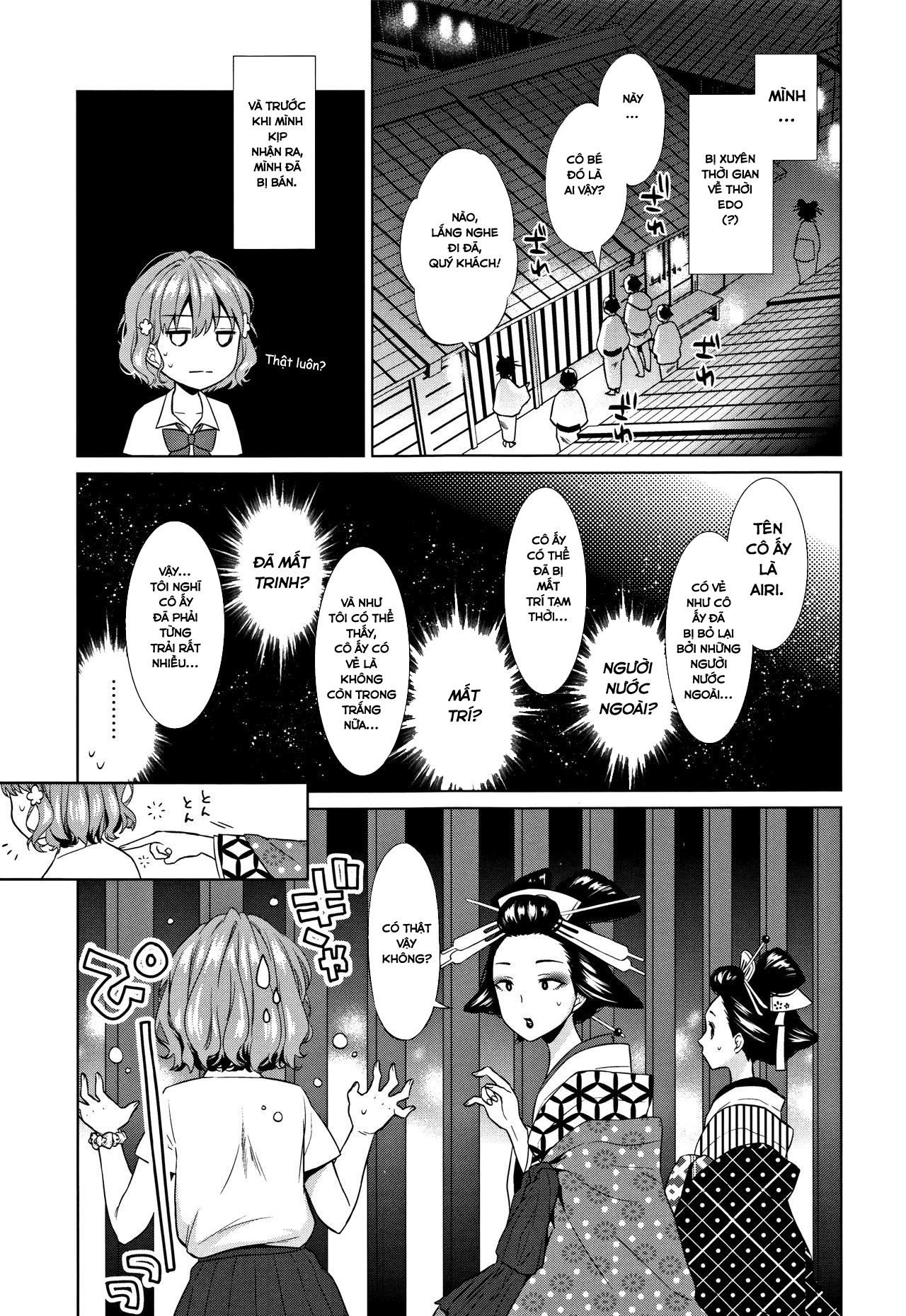 Đọc truyện hentai Heisei JC in Meiji Yobaimura - Chap 2.1