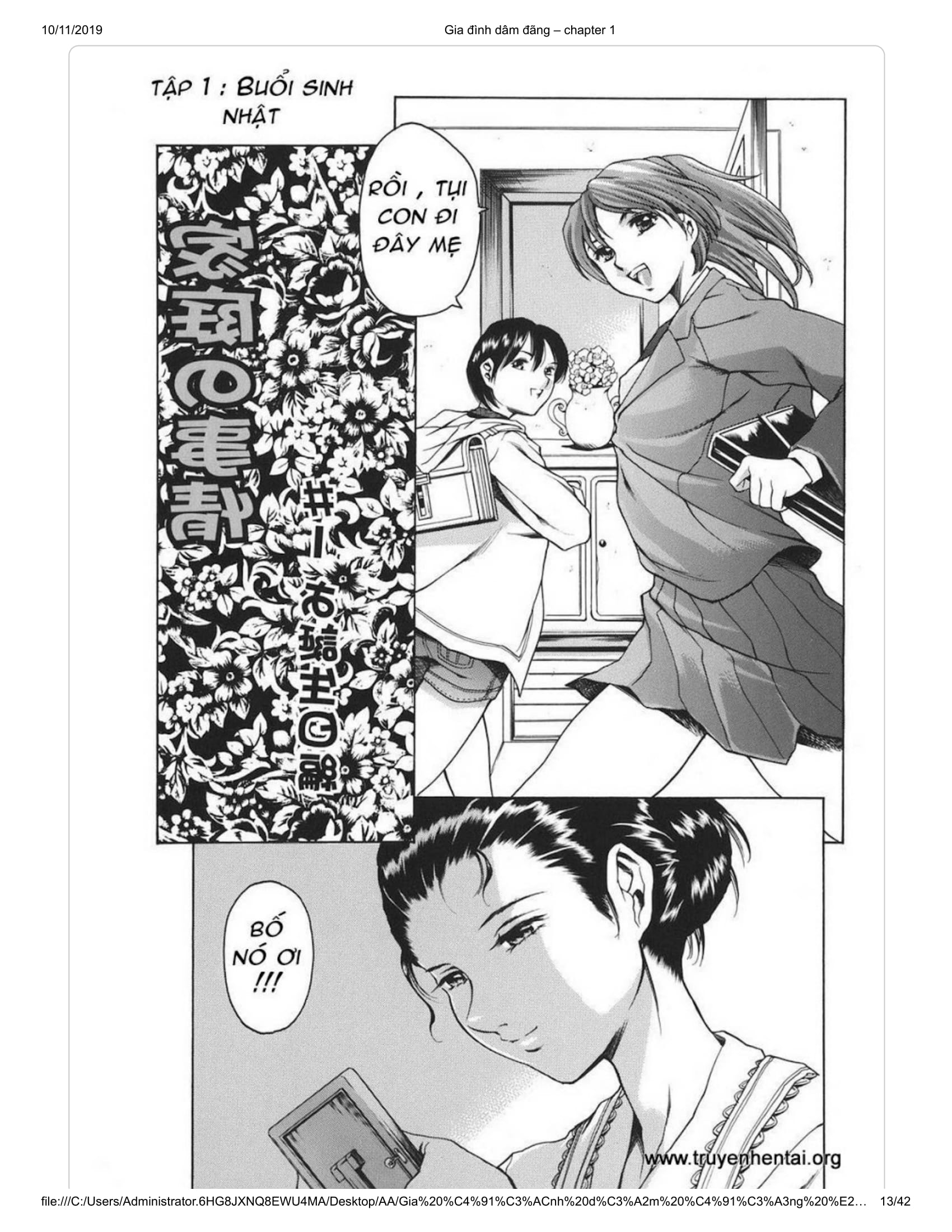 Đọc truyện hentai Katei no Jijou - Chap 1