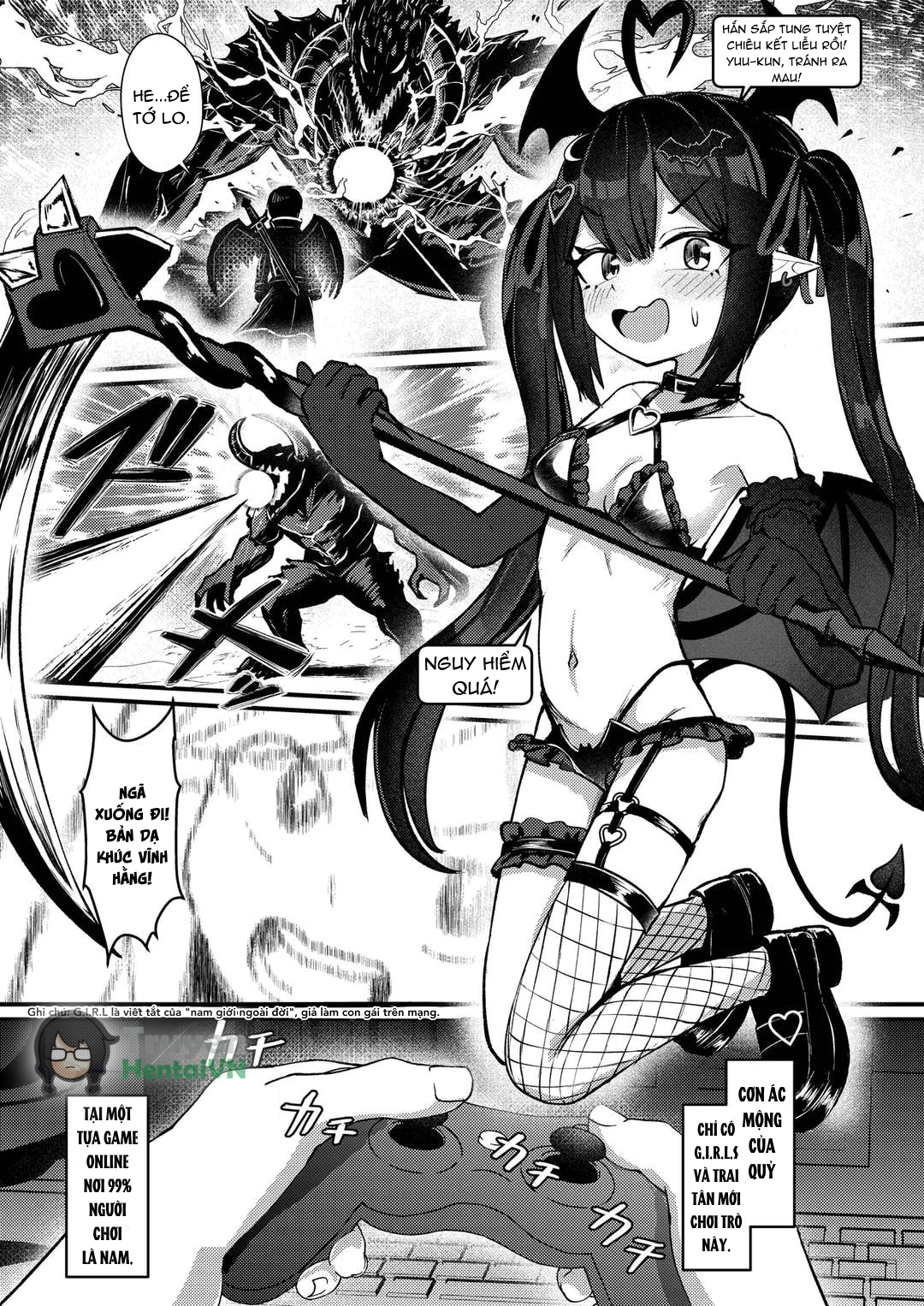 Đọc truyện hentai Hinekure Doutei ga Off-kai Ittara Succubus ni Ochinchin Propose Shichatta Hanashi - Oneshot