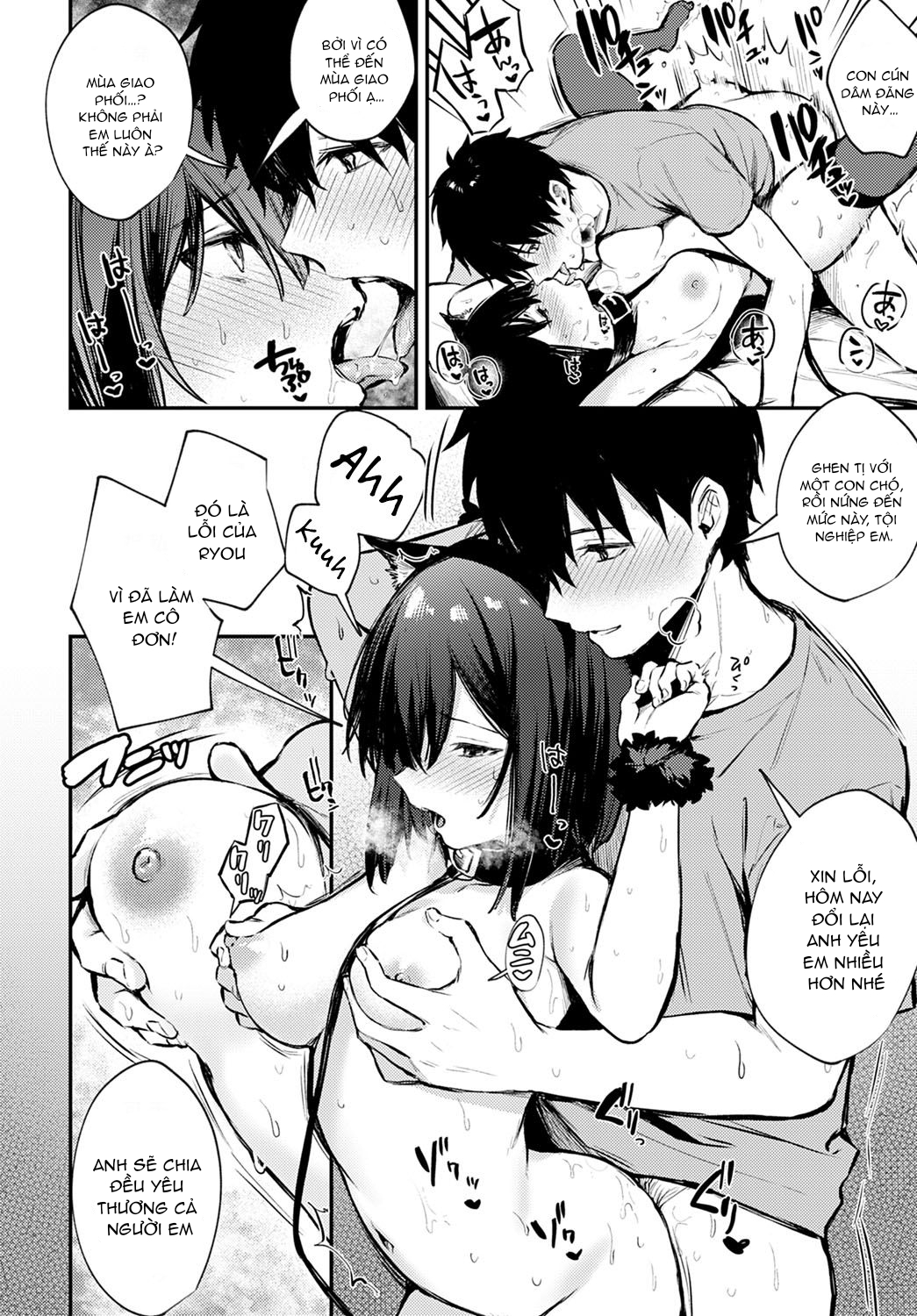 Đọc truyện hentai Wanko na Kanojo - Oneshot