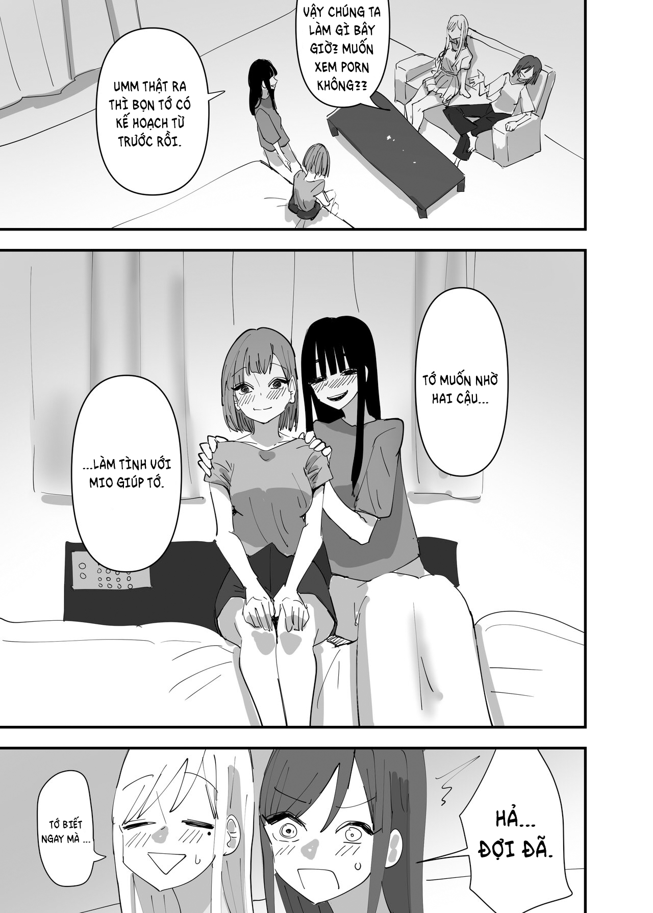 Đọc truyện hentai Chuyện tình của những cô nàng táo bạo - Chap 3