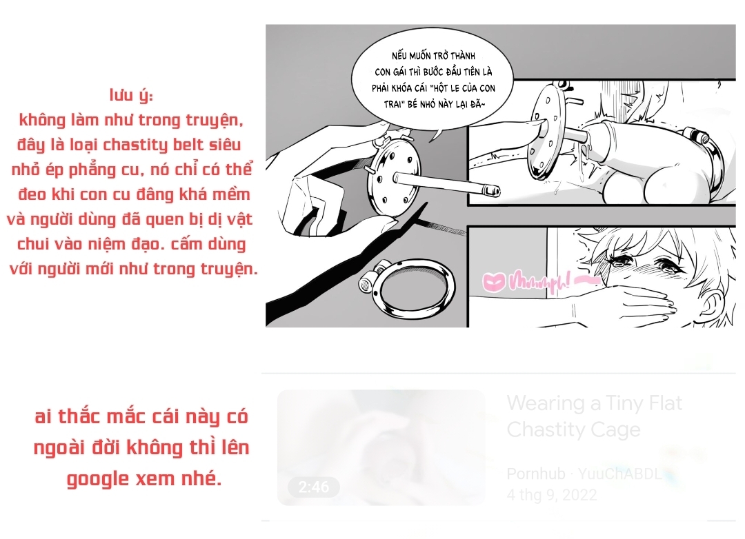 Đọc truyện hentai Trở Thành Con Gái - Chap 1+2+3