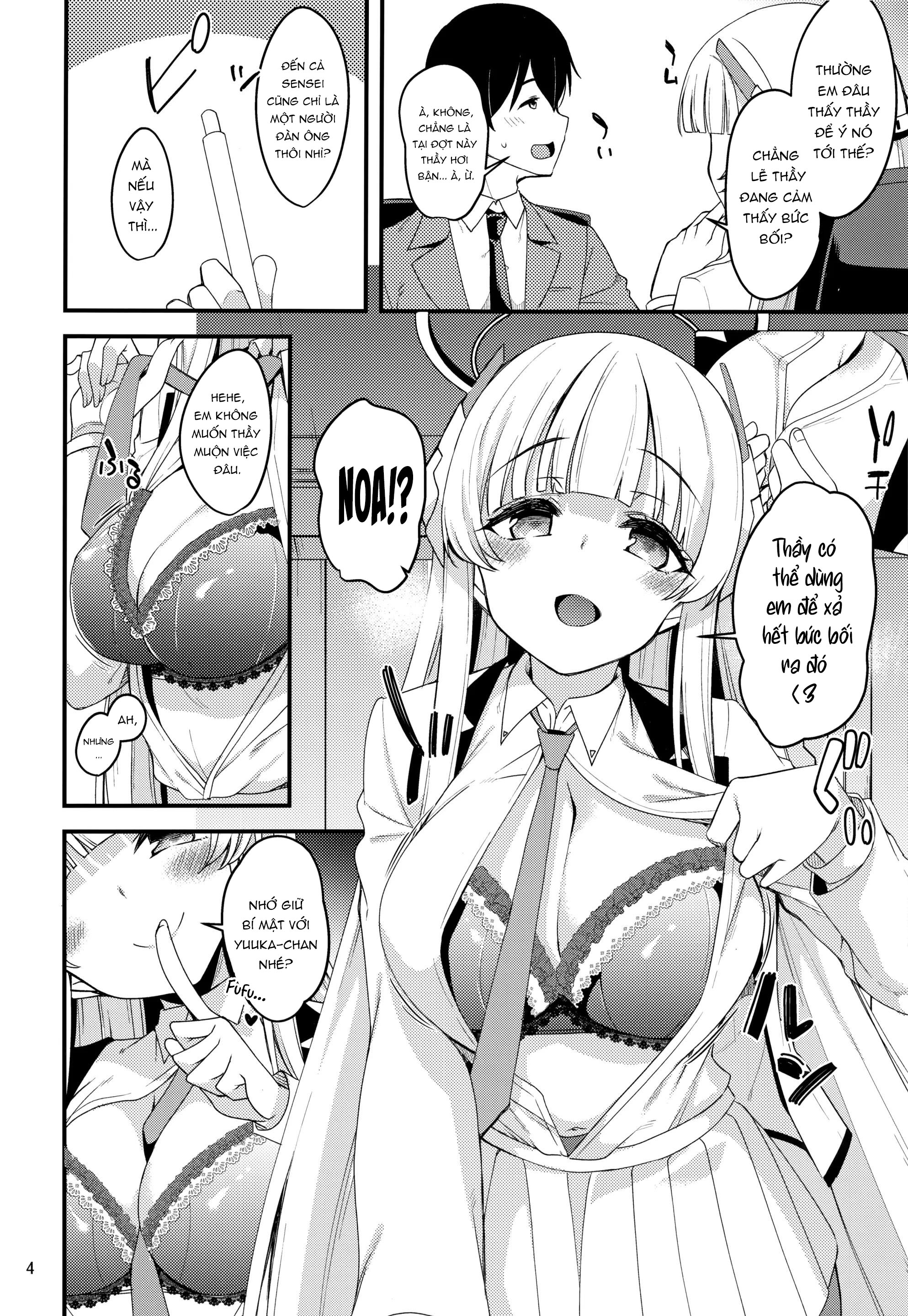 Đọc truyện hentai Sensei! Đừng nói chuyện này cho yuuka biết nhé! - Oneshot nứng