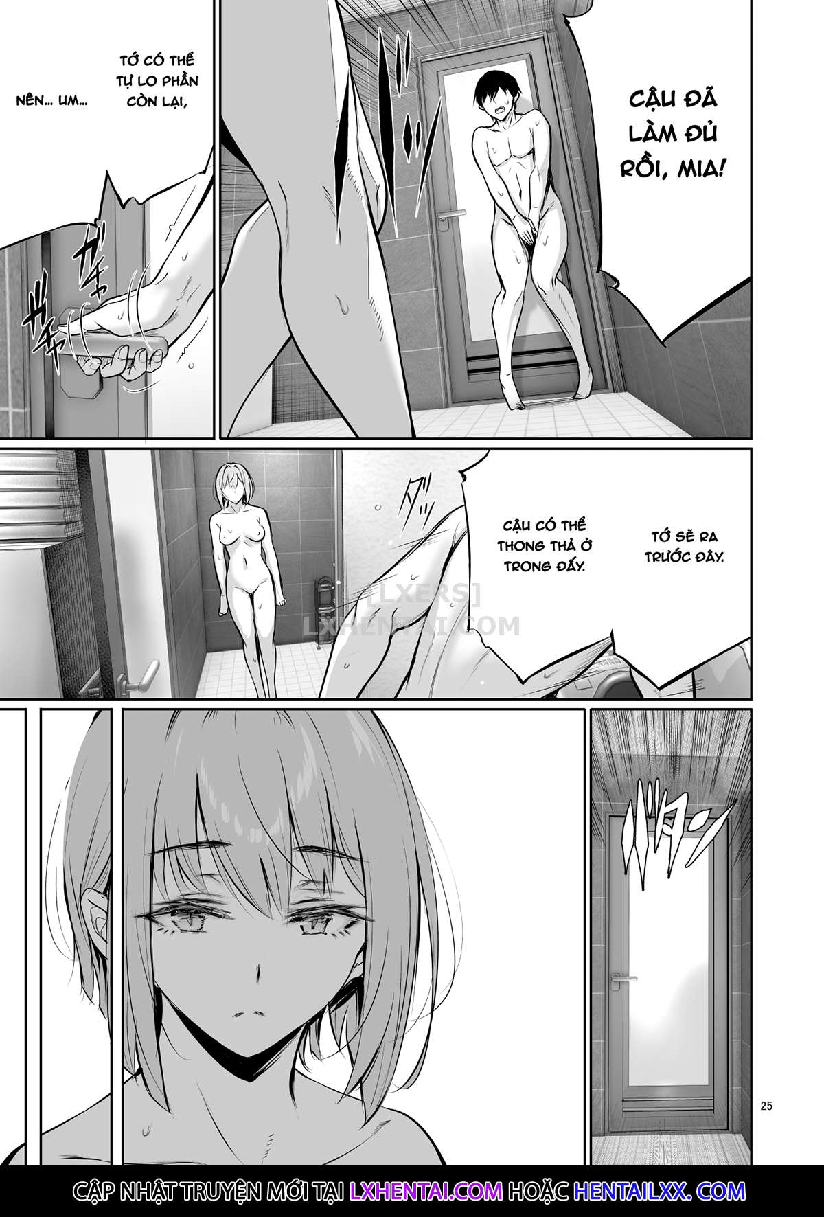 Đọc truyện hentai Homestay-chu no Doitsu Musume ga Issho ni Furo ni Haitte Kuru Wak - Oneshot