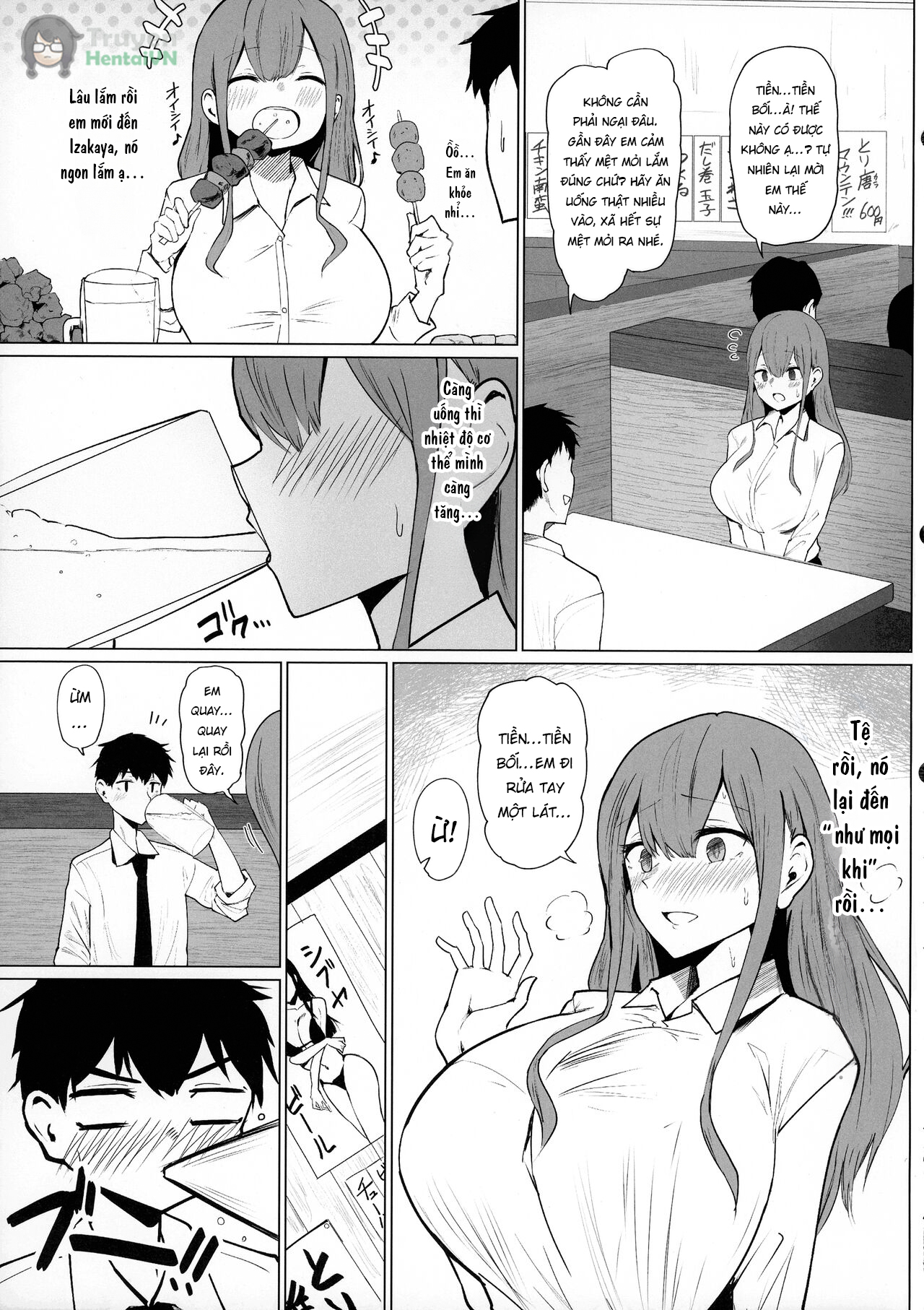Đọc truyện hentai Senpai Milk ga Tomarimasen - Oneshot