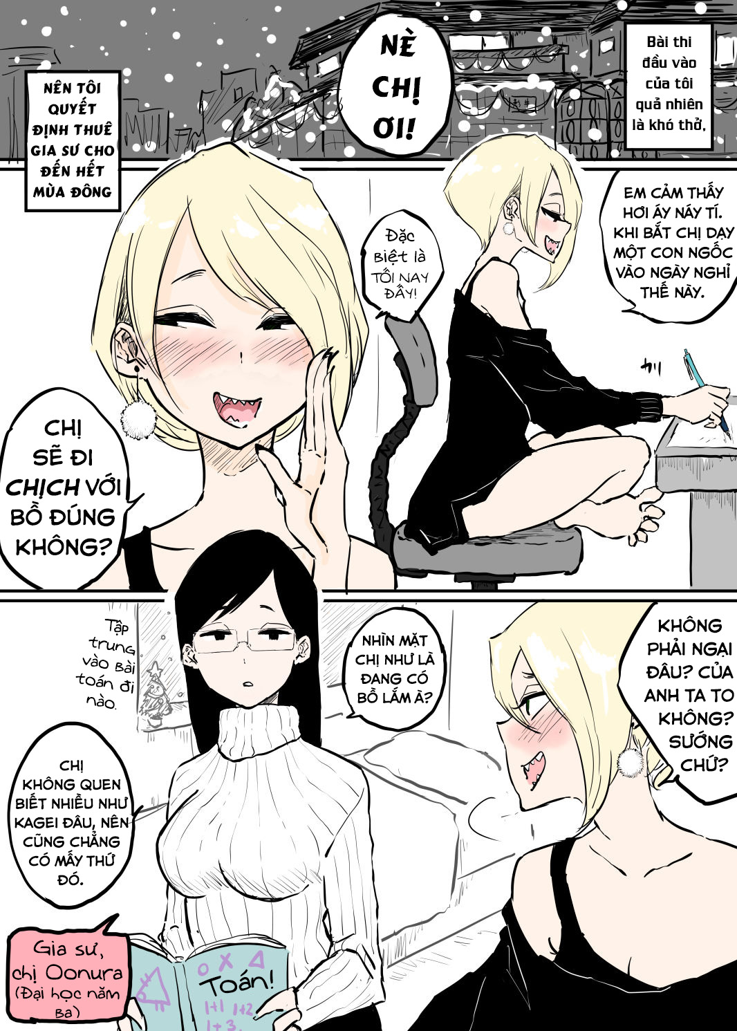 Đọc truyện hentai Đóa ly nở đêm giáng sinh cùng chị gia sư trầm tính. - Oneshot
