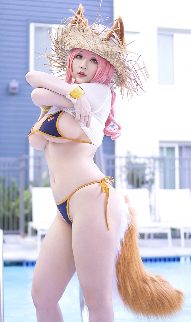 Đọc truyện hentai Tuyển tập Albums siêu phẩm Cosplay - Chap 1014 - Hana Bunny – Tamamo Bikini