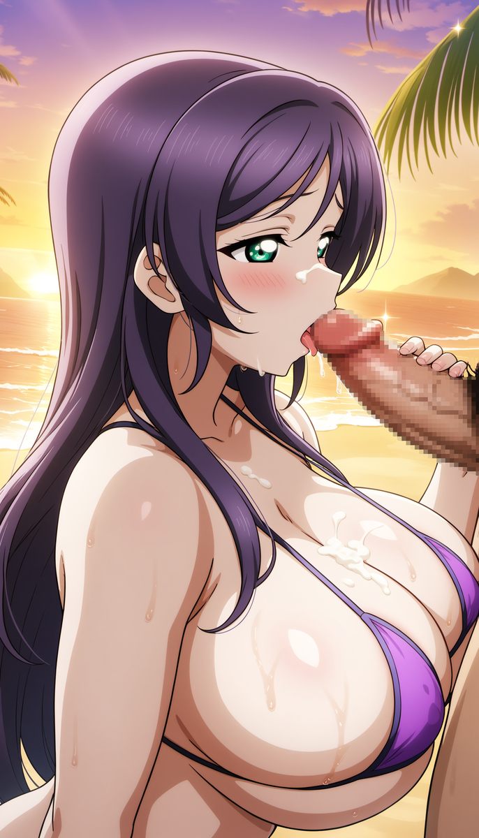 Đọc truyện hentai Tuyển tập Albums Art hentai - Chap 263 - Fellatio at the beach
