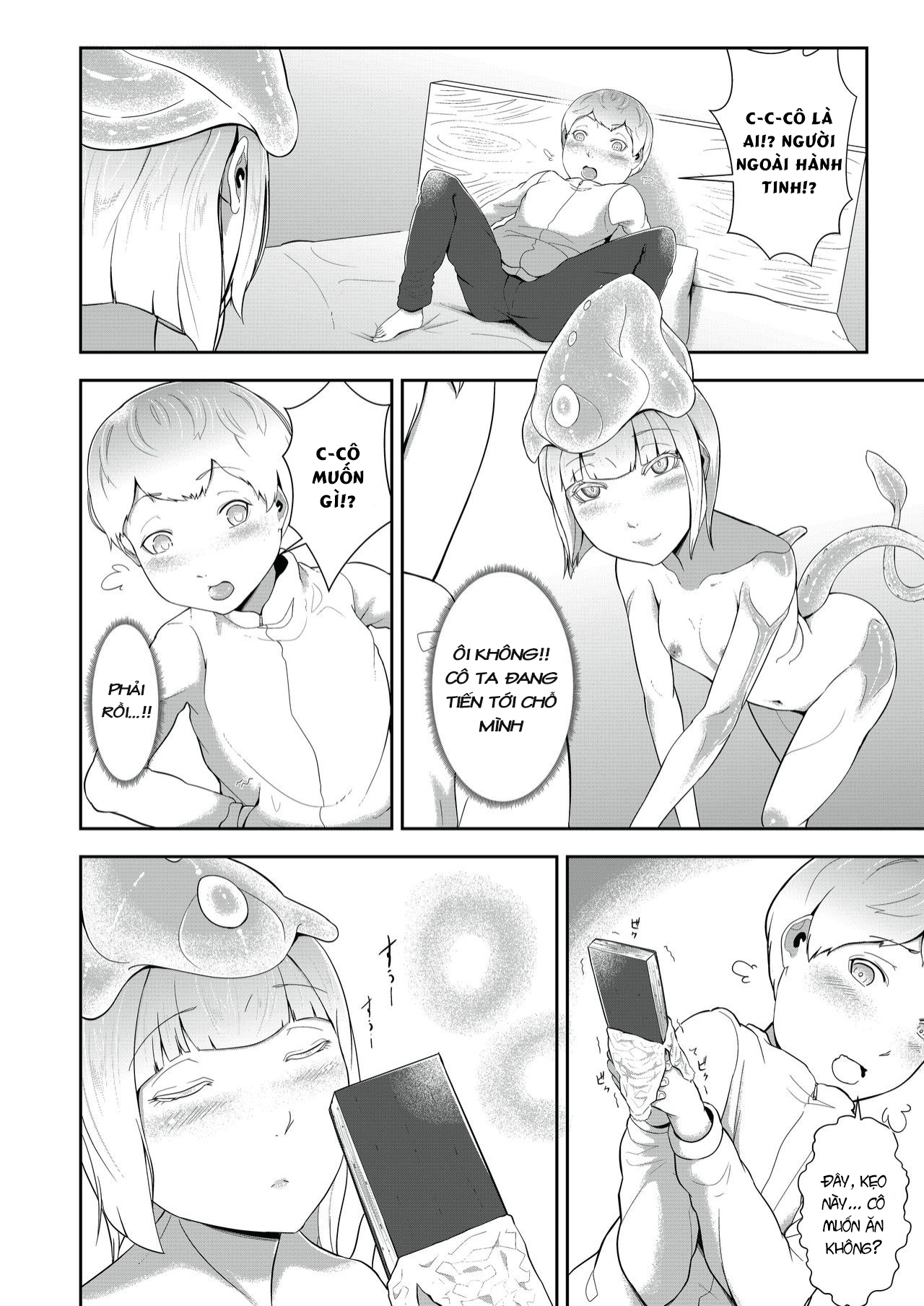 Đọc truyện hentai Dondon Seichou Suru Hatsujou no Igyou Musume to Boku - Oneshot