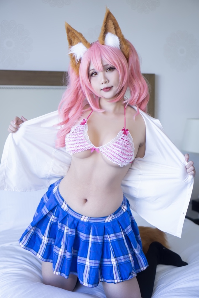 Đọc truyện hentai Tuyển tập Albums siêu phẩm Cosplay - Chap 865 - Hana Bunny – Tamamo School Uniform