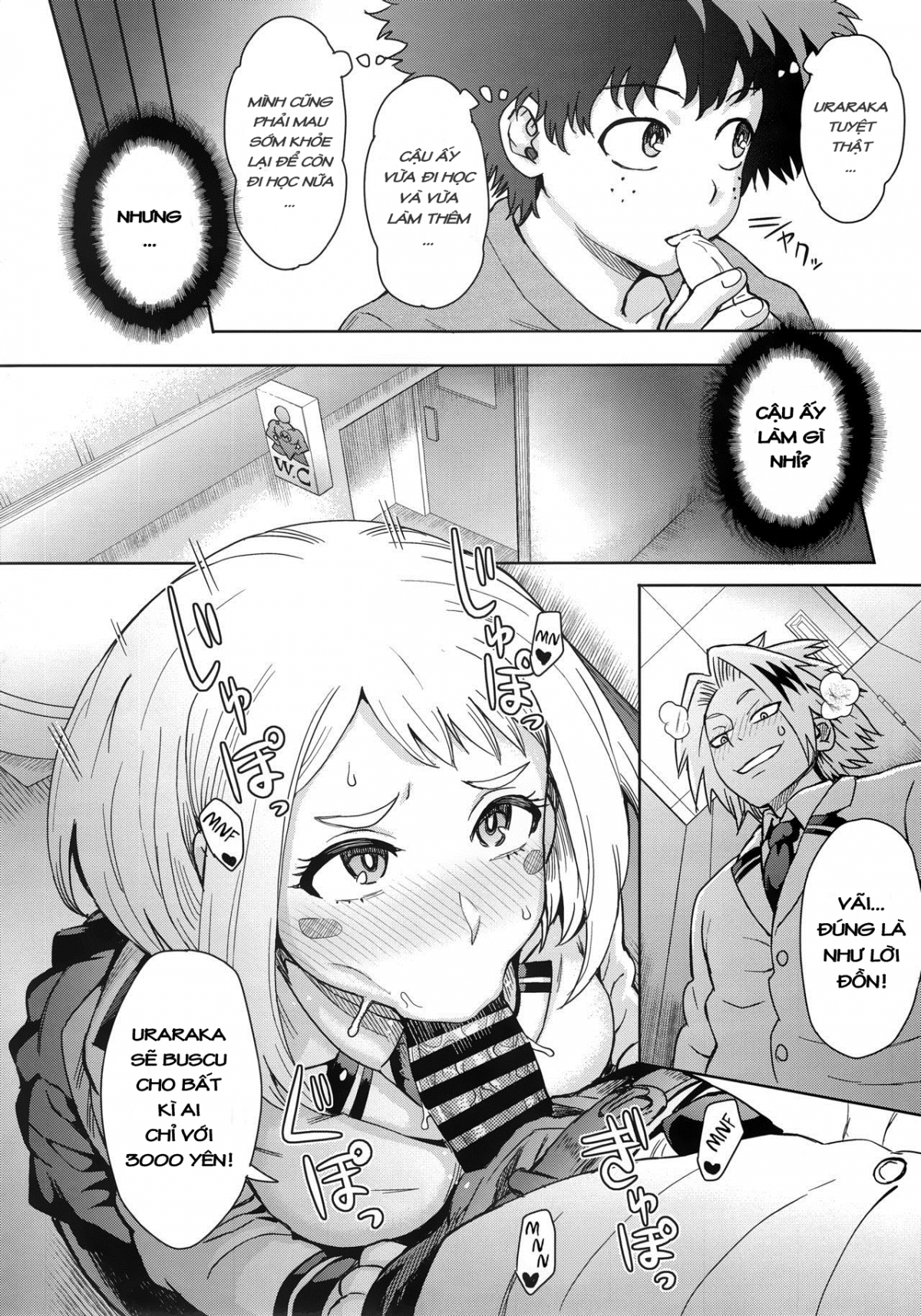 Đọc truyện hentai Phía sau một cô gái trong nghành đụ dạo... (Boku no Hero Academia) - Oneshot