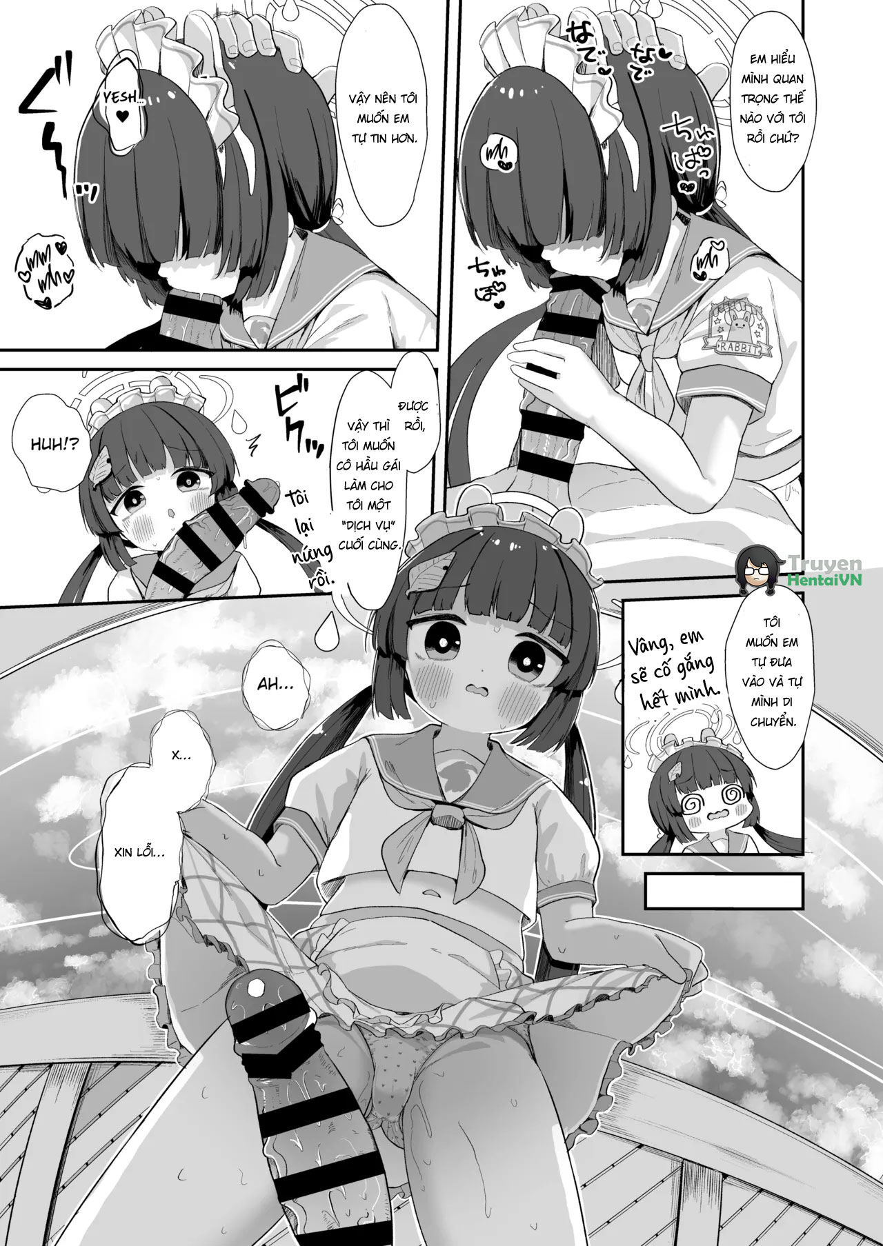 Đọc truyện hentai O o Furu Usagi ni Kashizukaseru (Blue Archive) - Oneshot