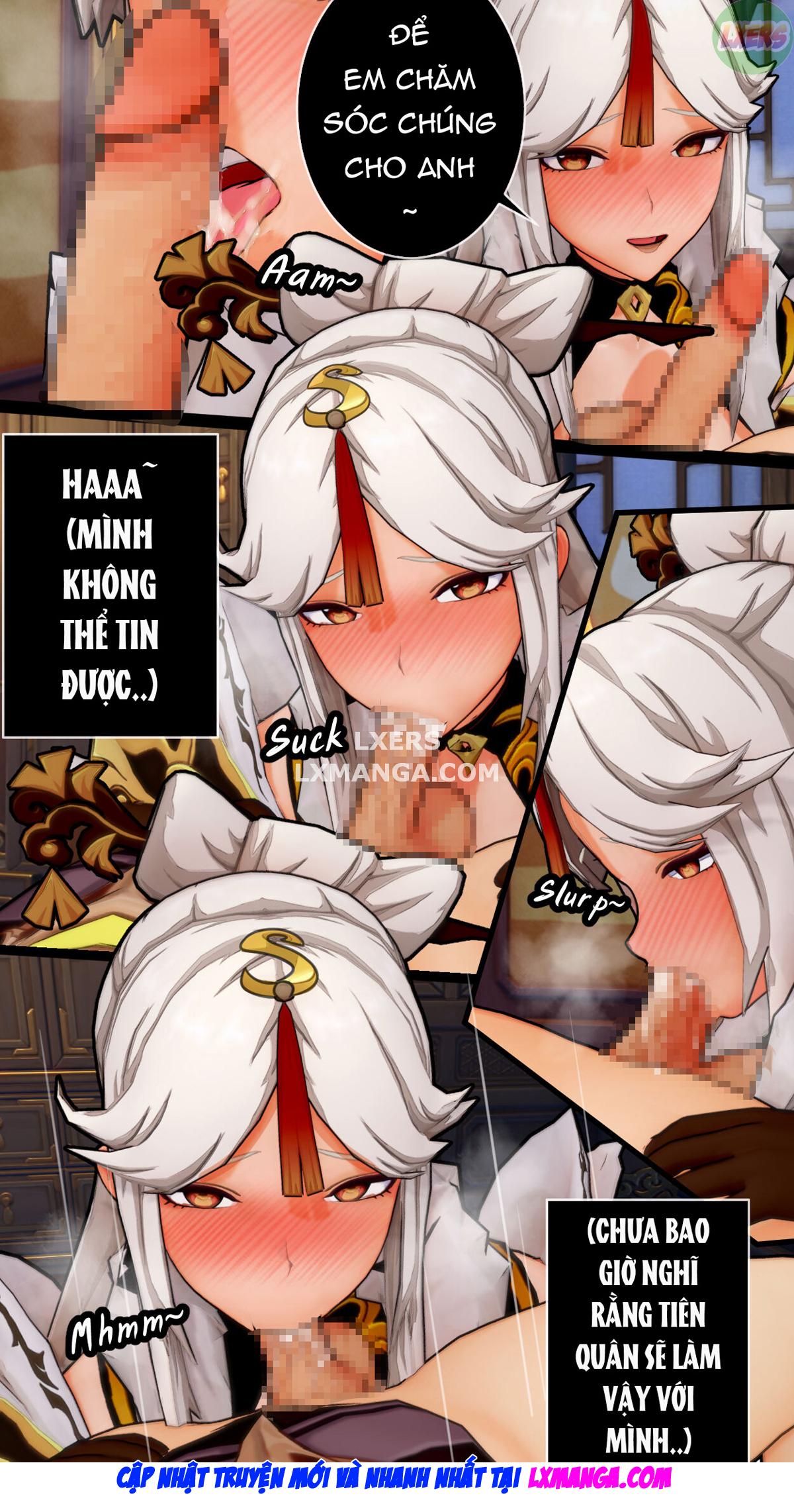 Đọc truyện hentai Lời tri ân đặc biệt của Ningguang - Oneshot