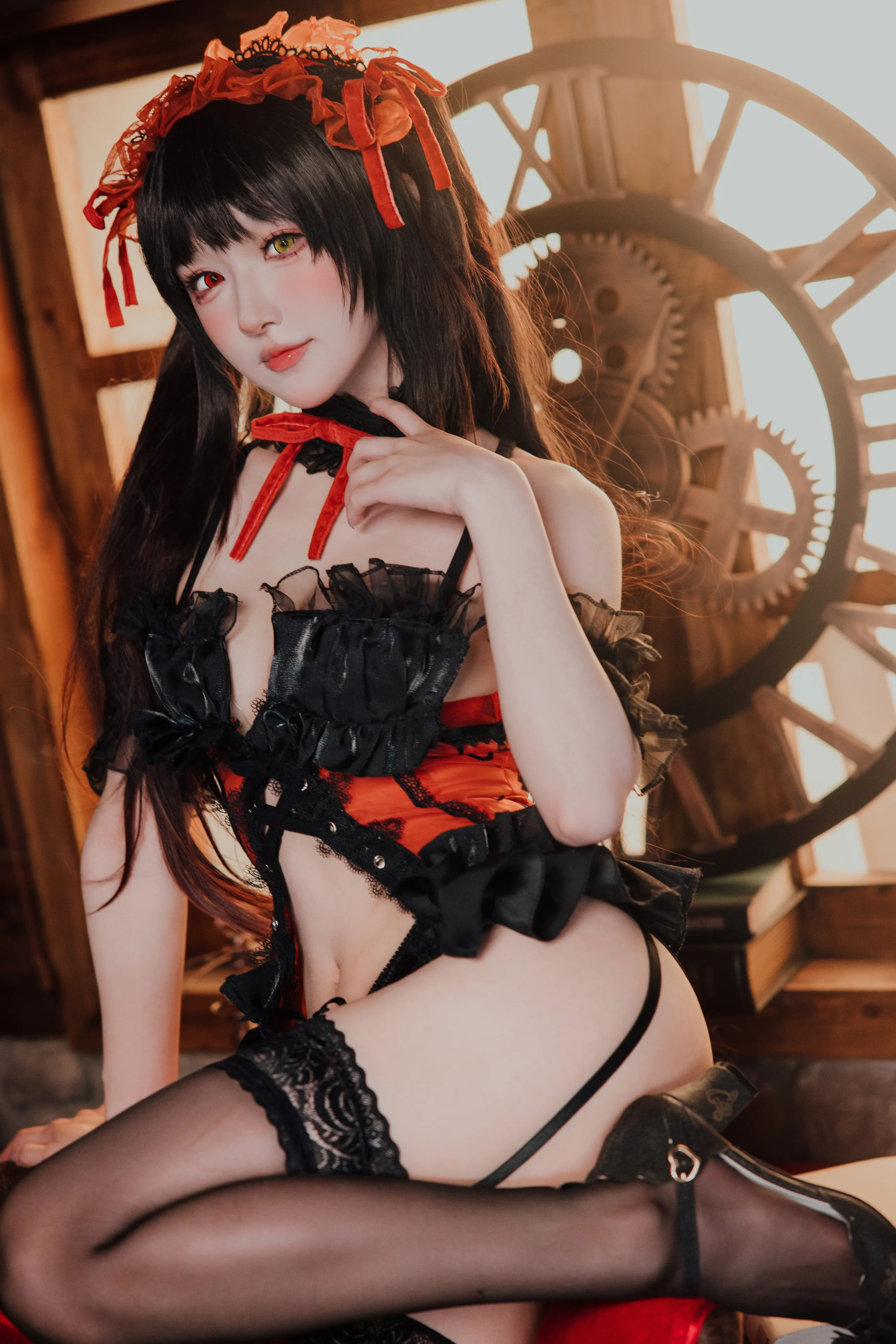 Đọc truyện hentai Tuyển tập Albums siêu phẩm Cosplay - Chap 1008 - Ah Bao is also a bunny girl Tokisaki Kurumi