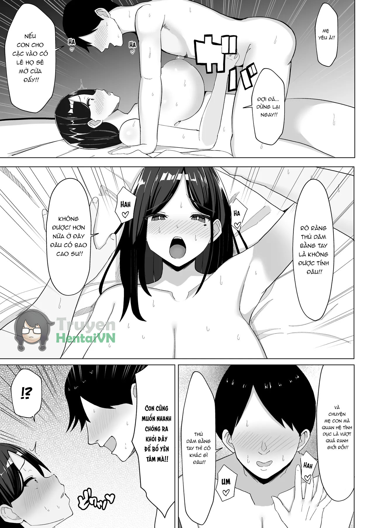 Đọc truyện hentai Kaa-chan to Sex Shinai to Derarenai Heya ~Kuchiurusai Haha to Hankouki no Ore~ - Oneshot