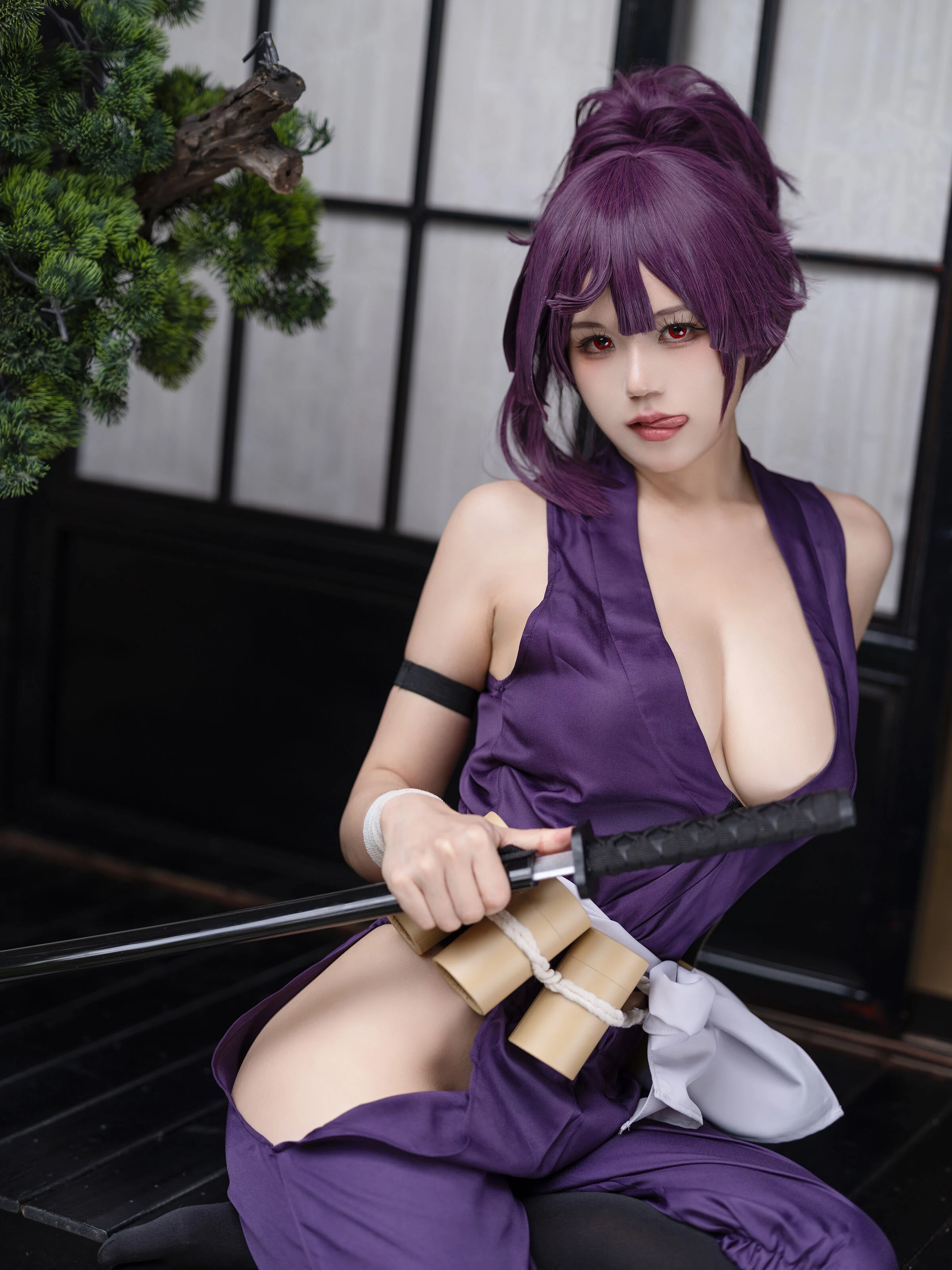 Đọc truyện hentai Tuyển tập Albums siêu phẩm Cosplay - Chap 233 - Ogura Chiyo w - Yuzuriha hell raku gang