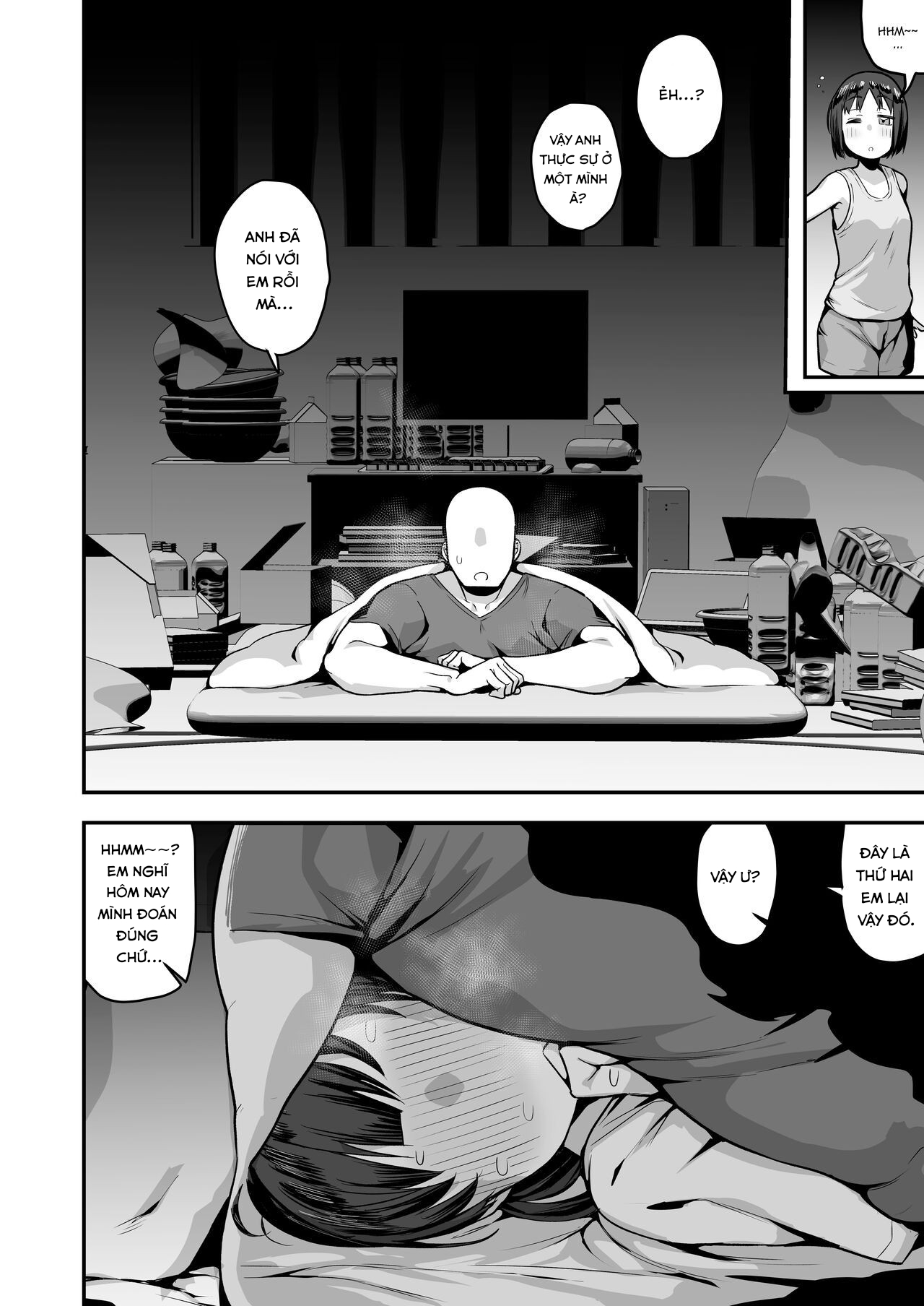 Đọc truyện hentai Imouto no Tomodachi ga Dosukebe Taishuu Fechi Sugite, Inkya no Ore to Kikenbi Nakadashi Hamemakuri - Chap 2 End